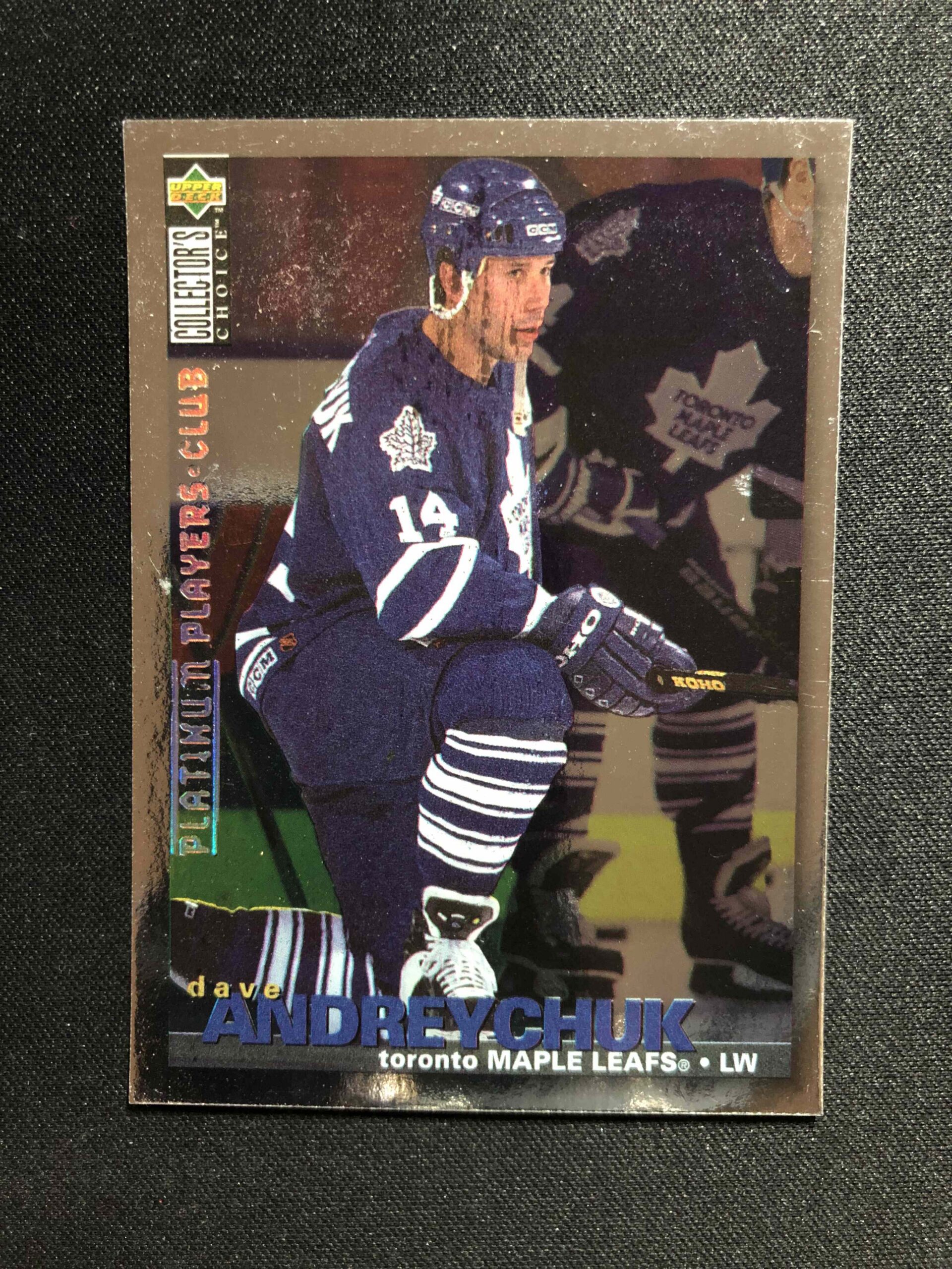 1995/1996 Upper Deck Collectors Choice Platinum Players Club 20 Dave Andreychuk Paralel