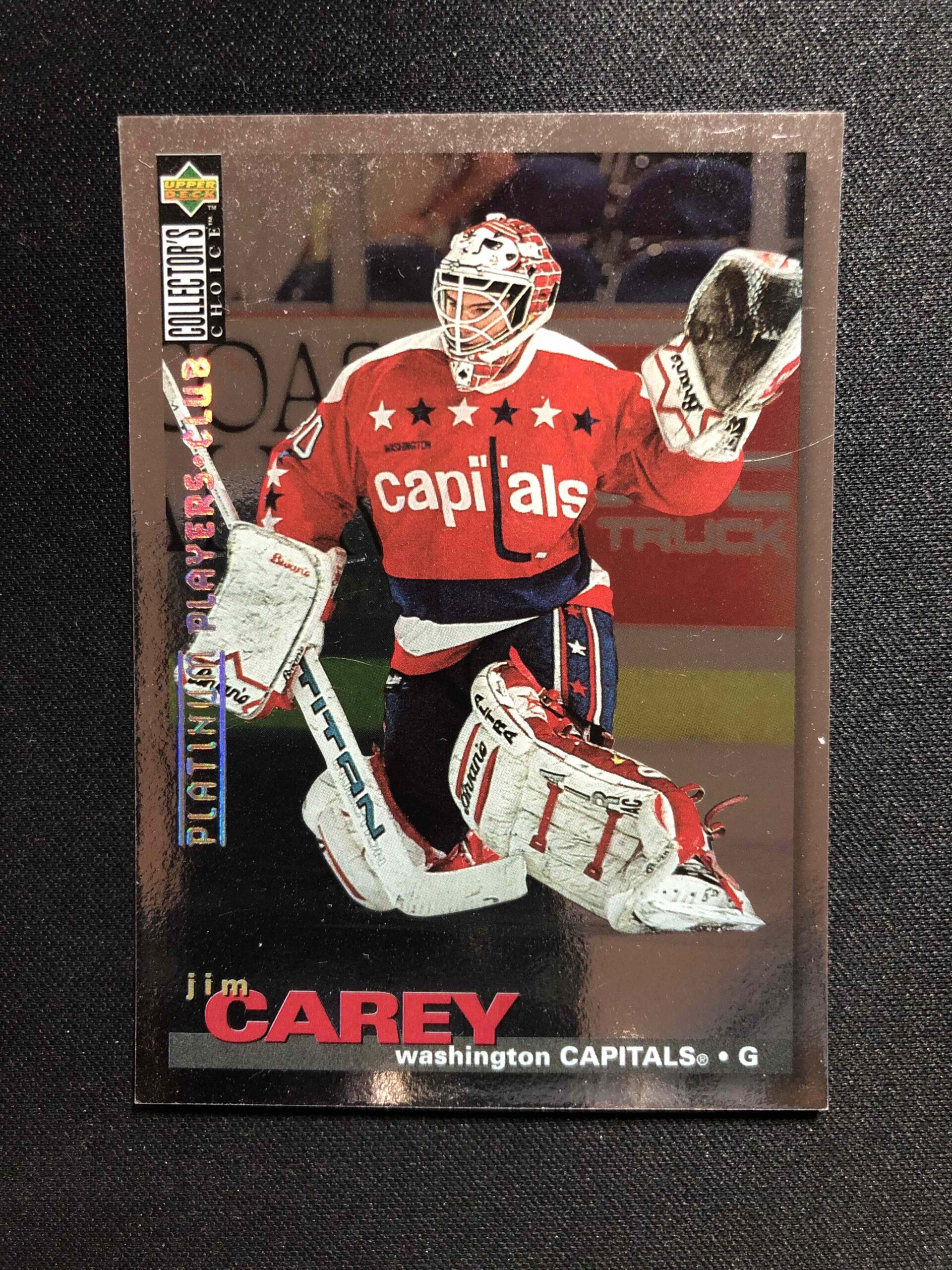 1995/1996 Upper Deck Collectors Choice Platinum Players Club 30 Jim Carey Paralel