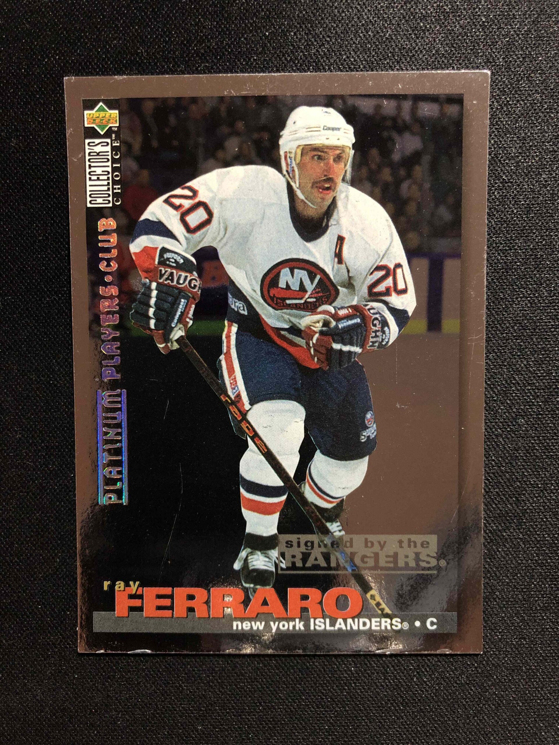 1995/1996 Upper Deck Collectors Choice Platinum Players Club 33 Ray Ferraro Paralel