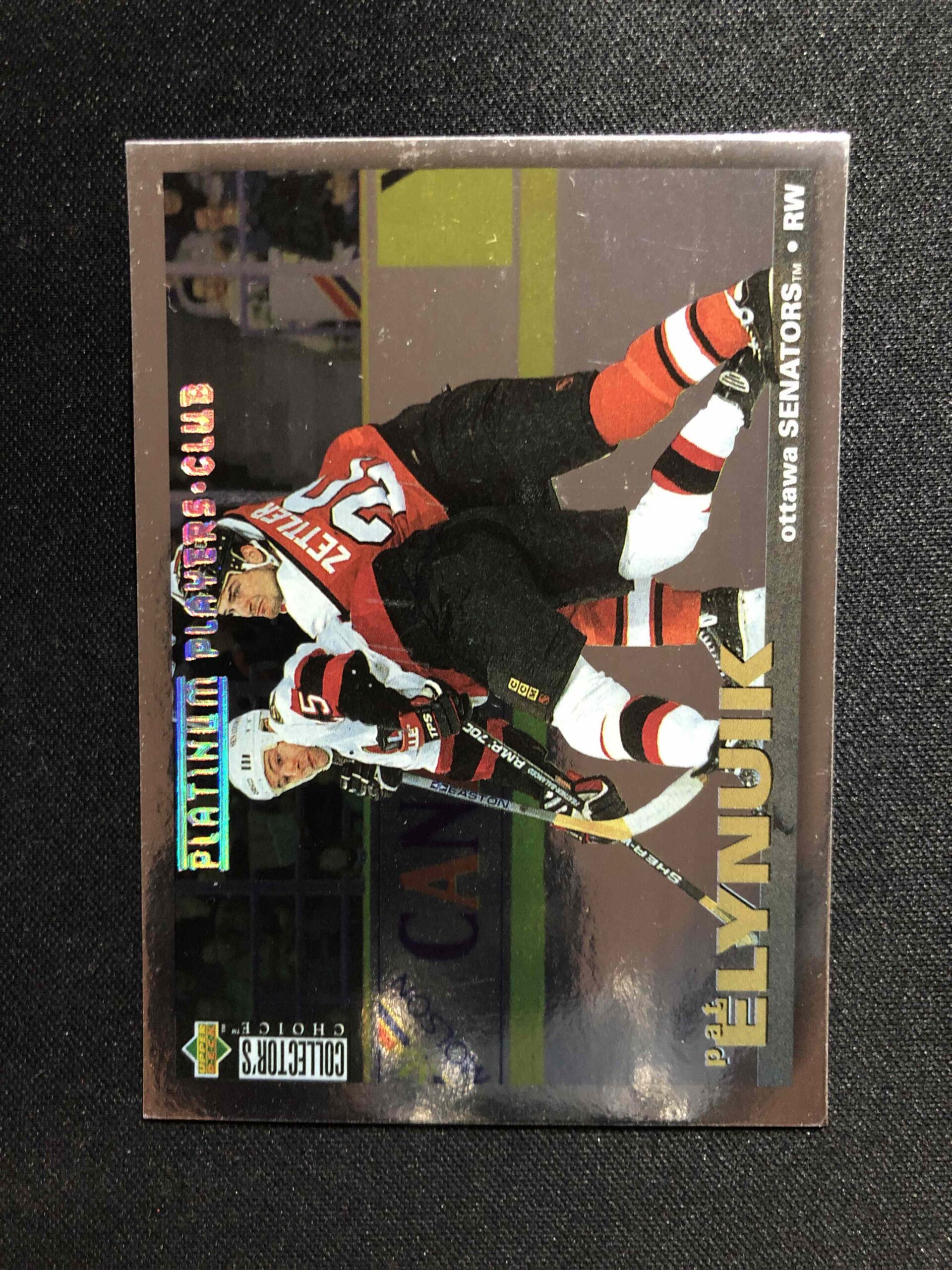 1995/1996 Upper Deck Collectors Choice Platinum Players Club 39 Pat Elynuik Paralel