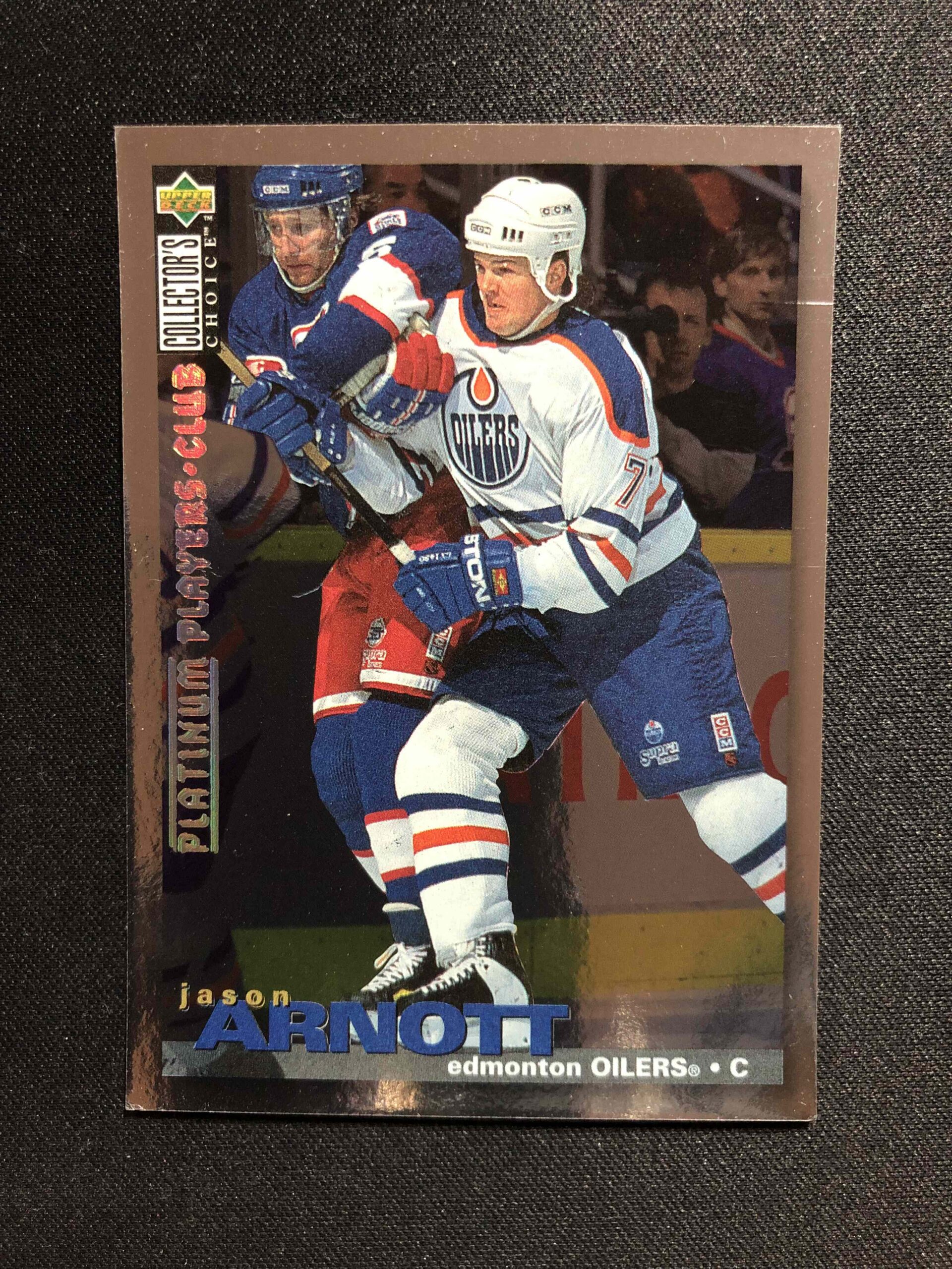 1995/1996 Upper Deck Collectors Choice Platinum Players Club 41 Jason Arnott Paralel