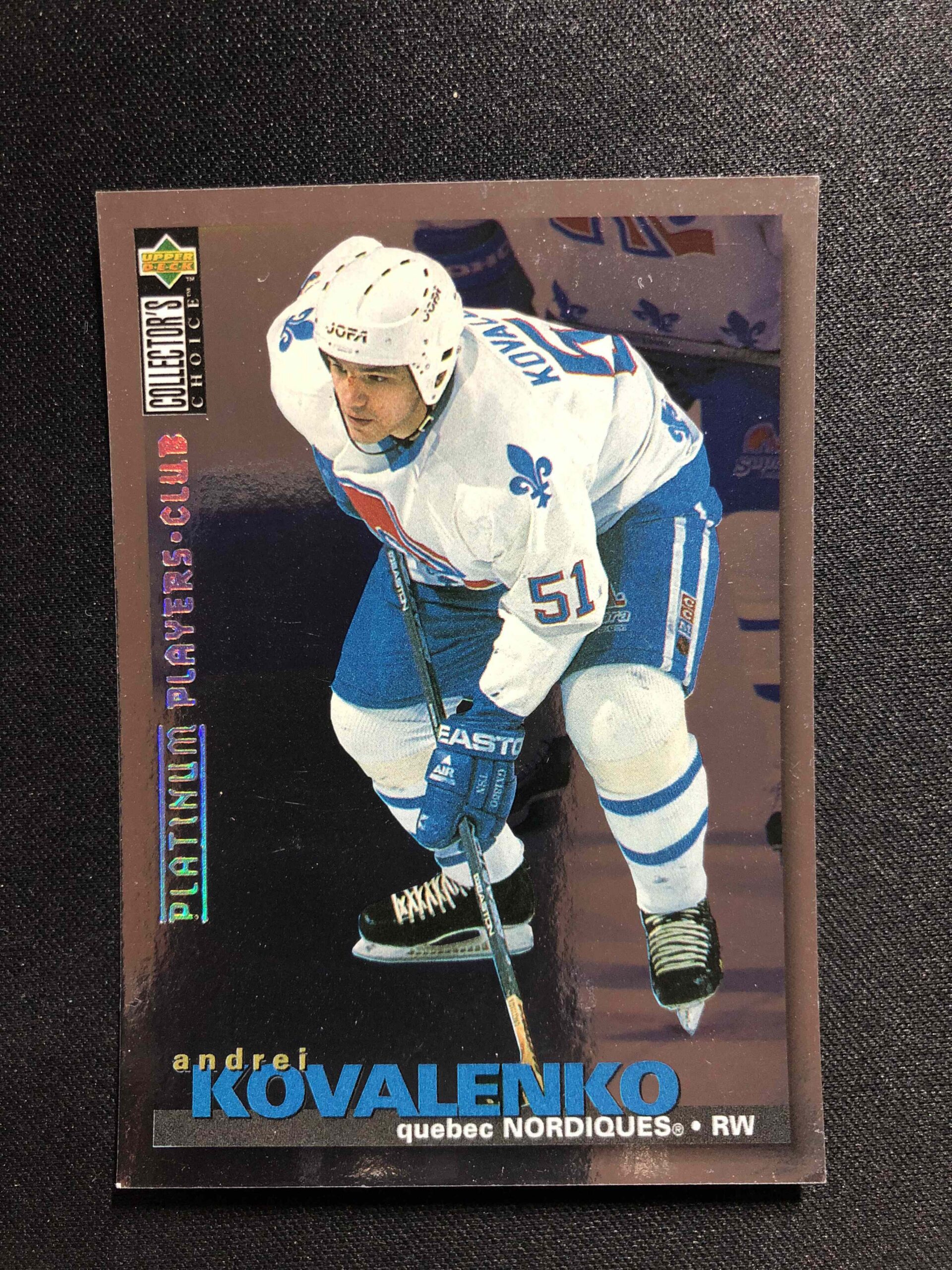 1995/1996 Upper Deck Collectors Choice Platinum Players Club 54 Andrei Kovalenko Paralel