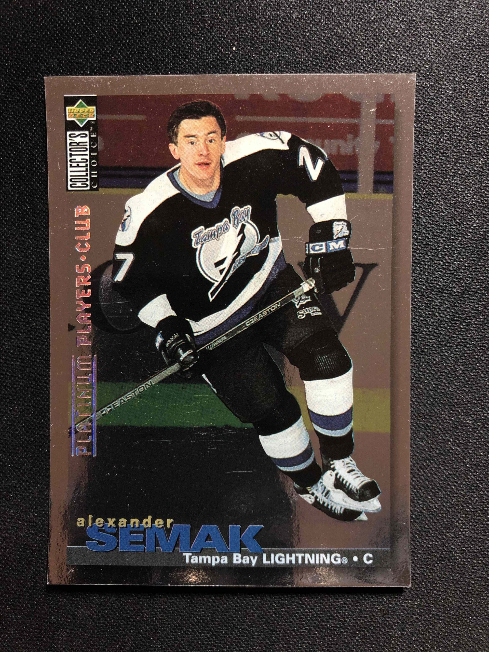 1995/1996 Upper Deck Collectors Choice Platinum Players Club 56 Alexander Semak Paralel