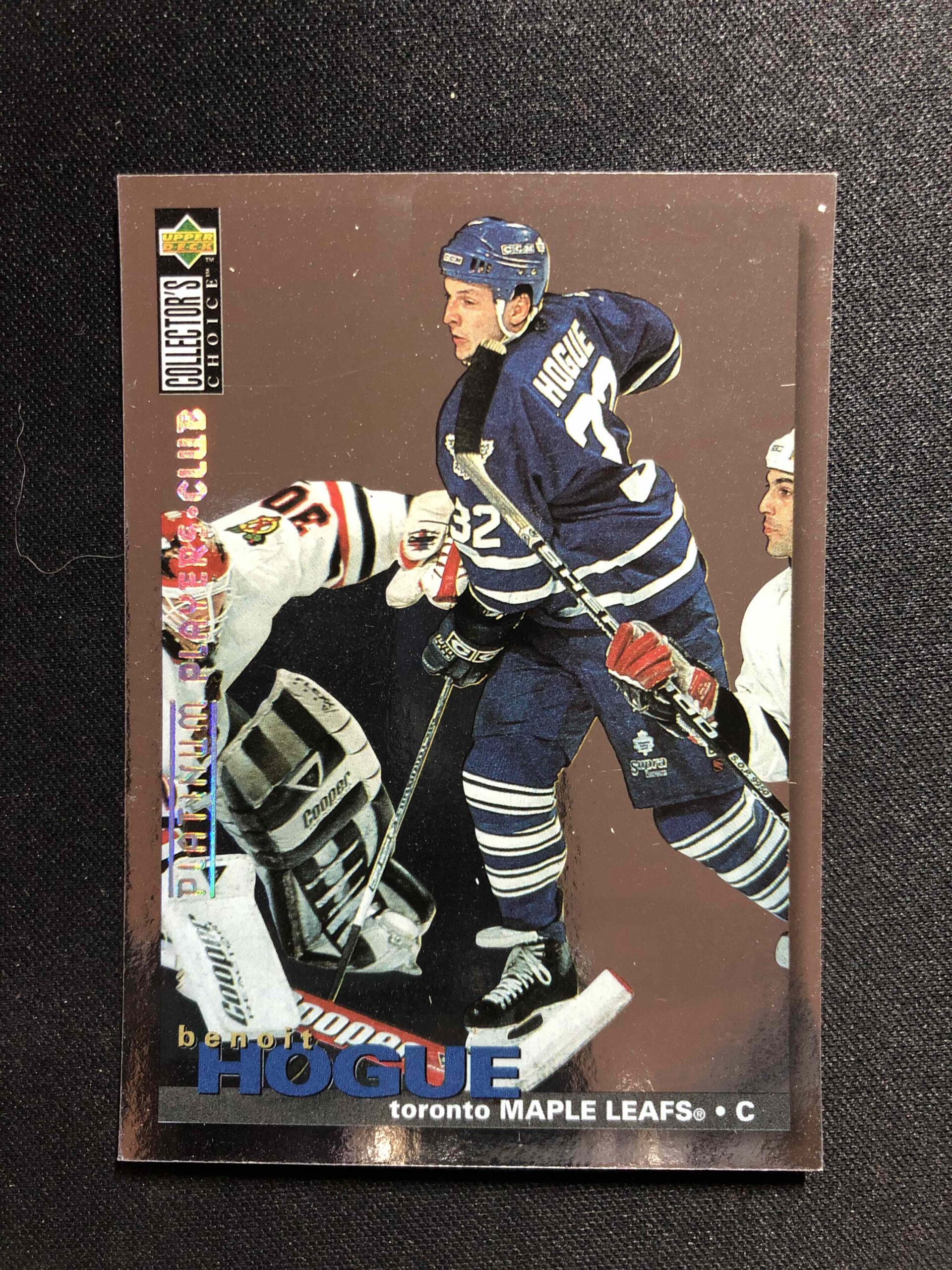 1995/1996 Upper Deck Collectors Choice Platinum Players Club 72 Benoit Hogue Paralel