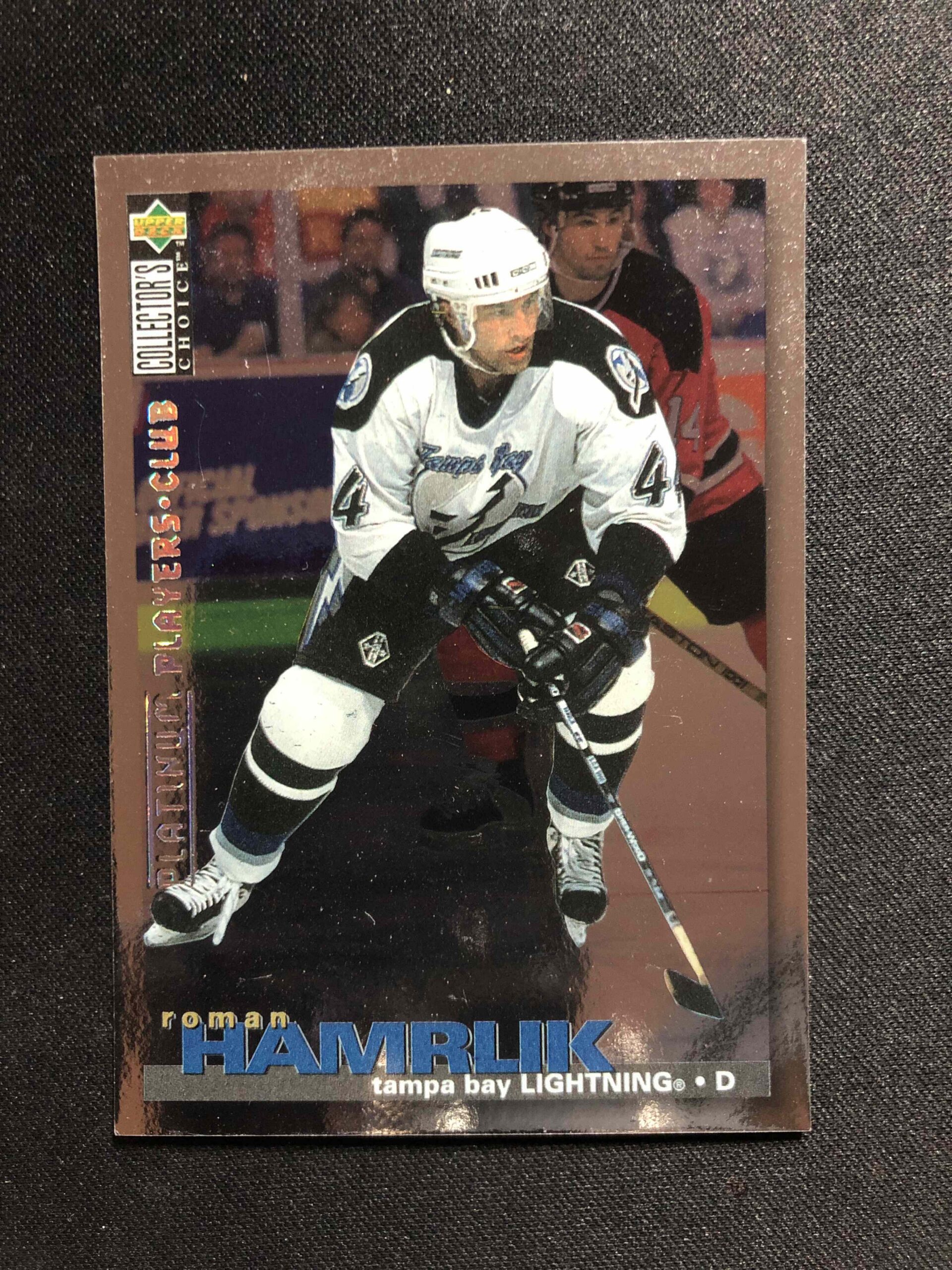 1995/1996 Upper Deck Collectors Choice Platinum Players Club 92 Roman Hamrlik Paralel