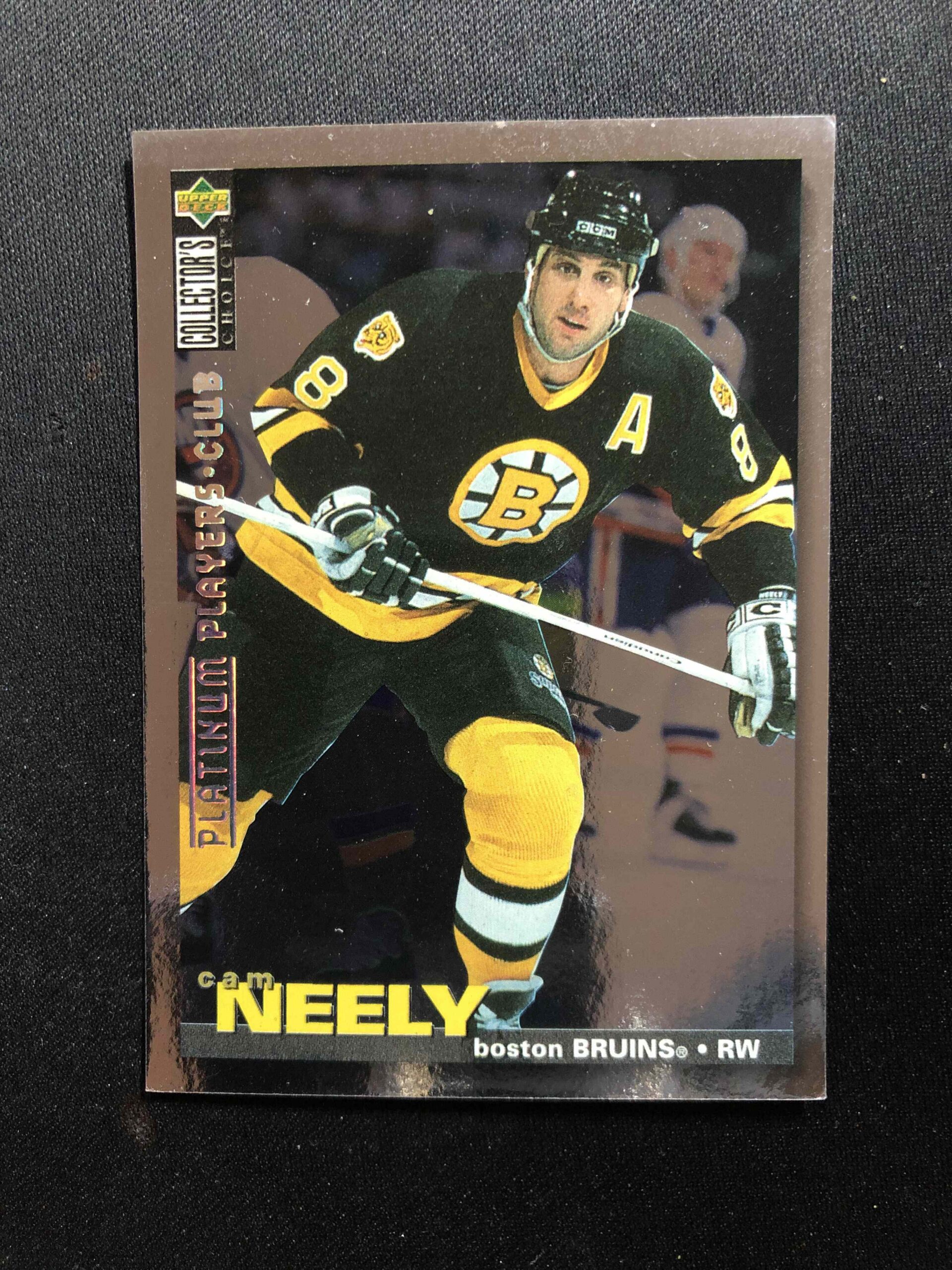 1995/1996 Upper Deck Collectors Choice Platinum Players Club 102 Cam Neely Paralel