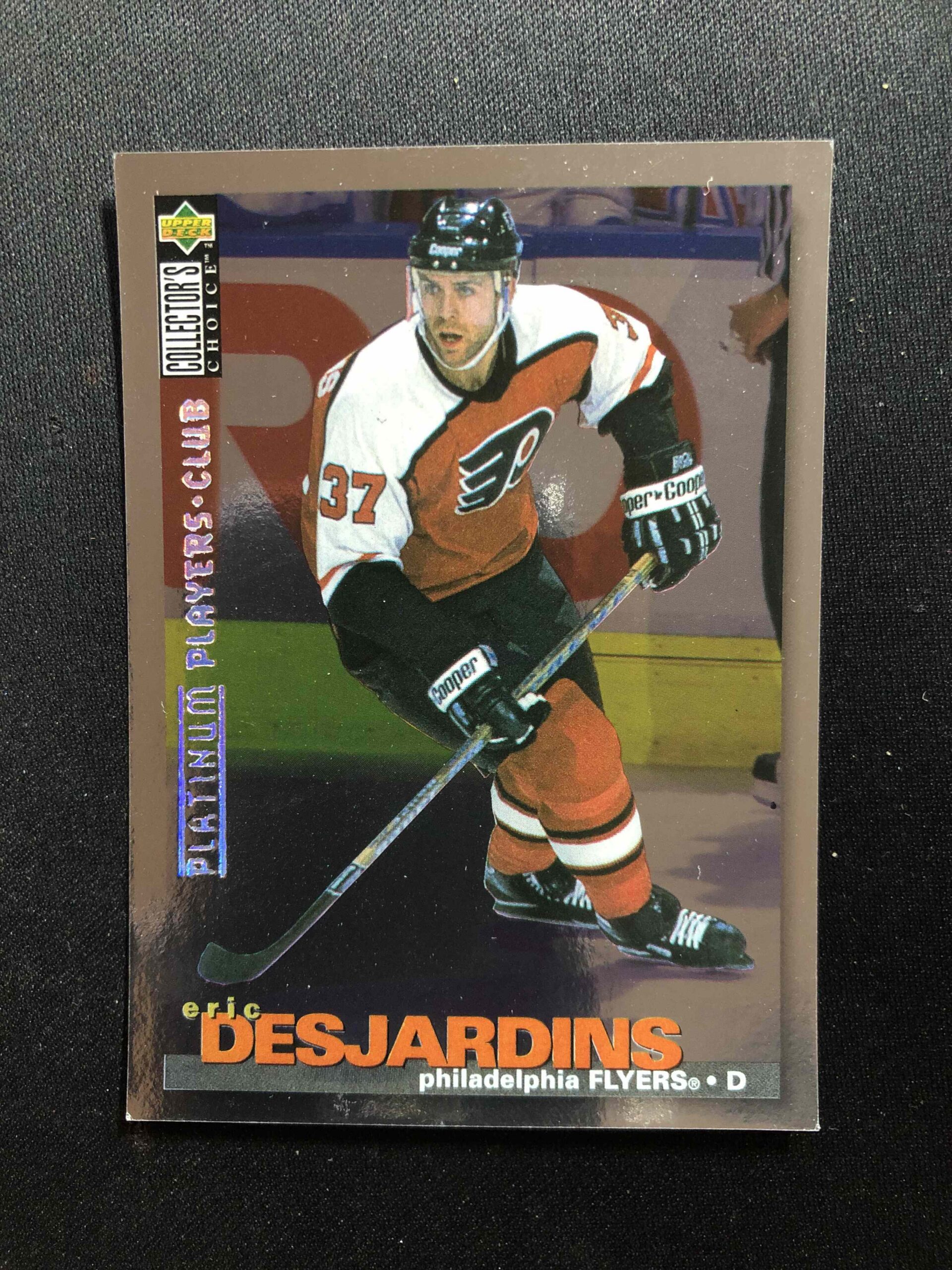 1995/1996 Upper Deck Collectors Choice Platinum Players Club 105 Eric Desjardins Paralel