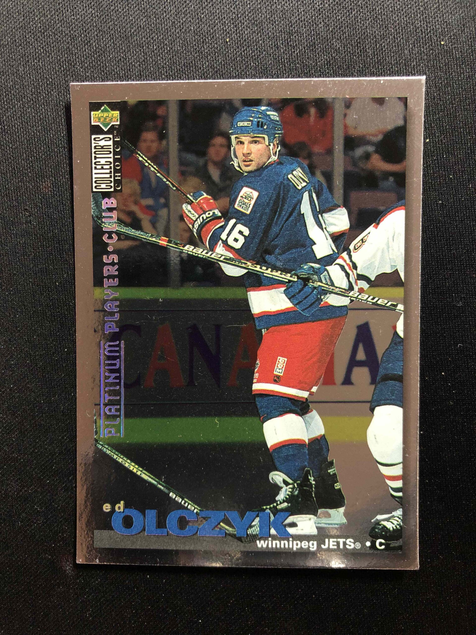 1995/1996 Upper Deck Collectors Choice Platinum Players Club 106 Ed Olczyk Paralel