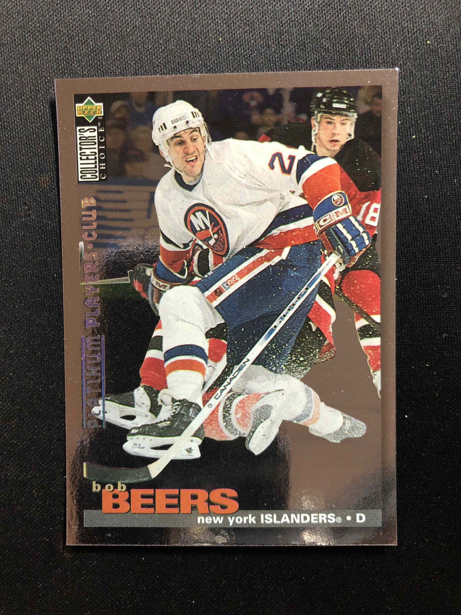 1995/1996 Upper Deck Collectors Choice Platinum Players Club 107 Bob Beers Paralel