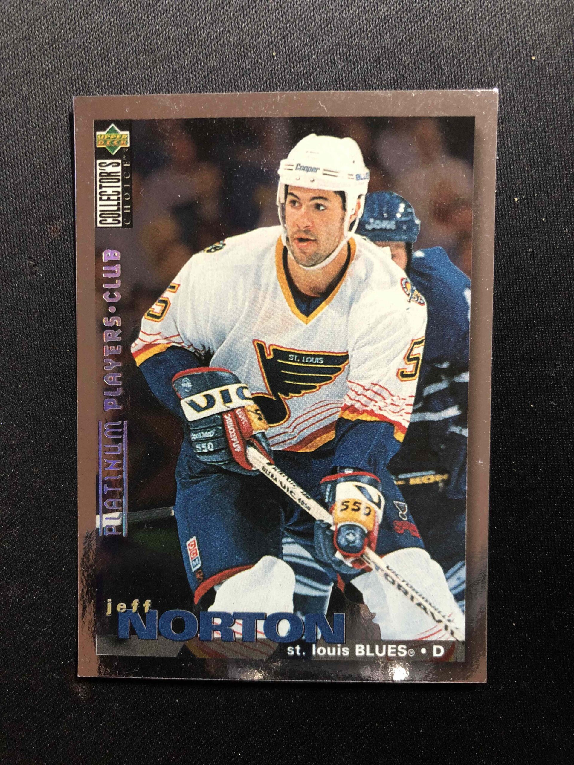 1995/1996 Upper Deck Collectors Choice Platinum Players Club 112 Jeff Norton Paralel