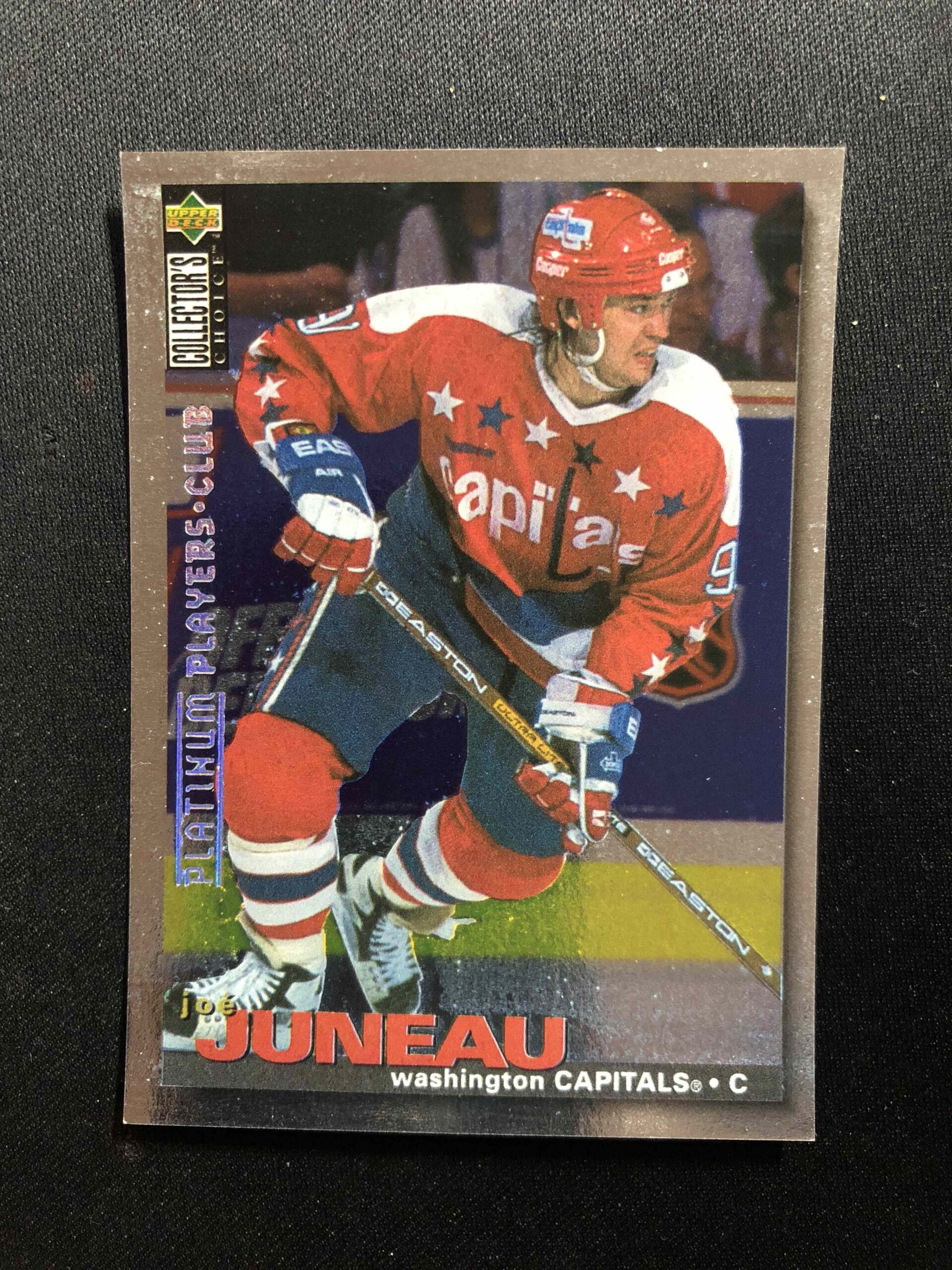 1995/1996 Upper Deck Collectors Choice Platinum Players Club 118 Joe Juneau Paralel