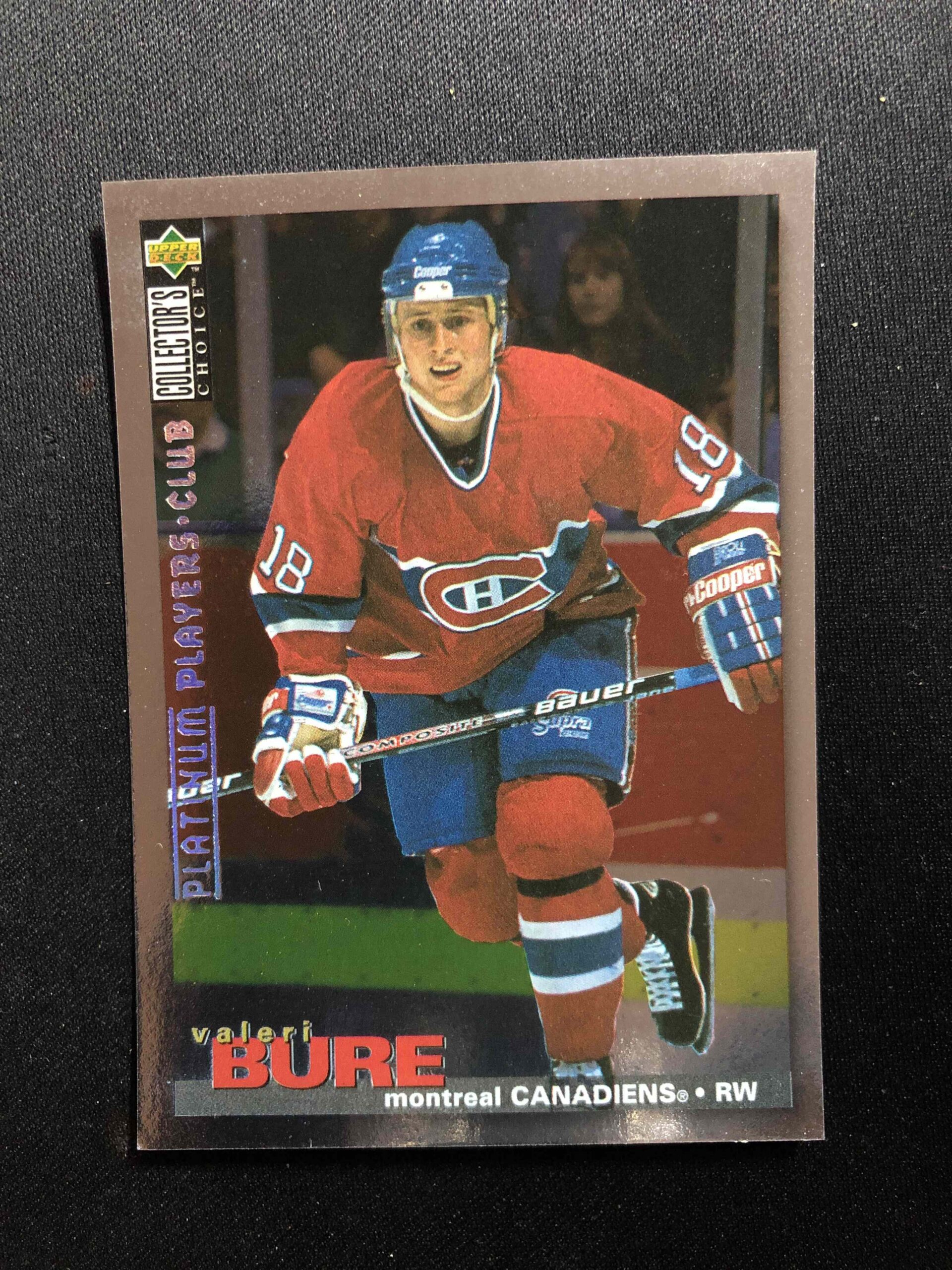 1995/1996 Upper Deck Collectors Choice Platinum Players Club 119 Valeri Bure Paralel