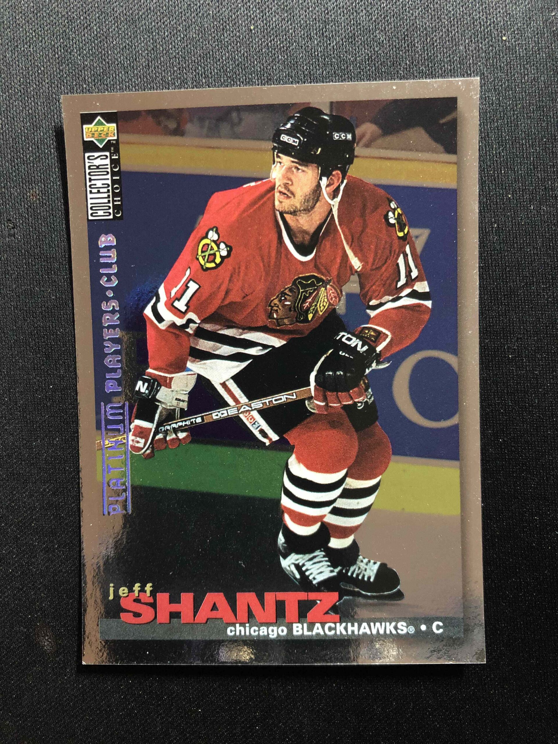 1995/1996 Upper Deck Collectors Choice Platinum Players Club 124 Jeff Shantz Paralel