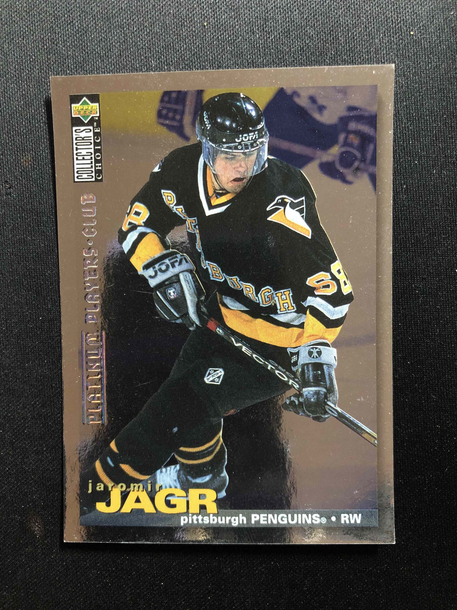 1995/1996 Upper Deck Collectors Choice Platinum Players Club 127 Jaromír Jágr Paralel