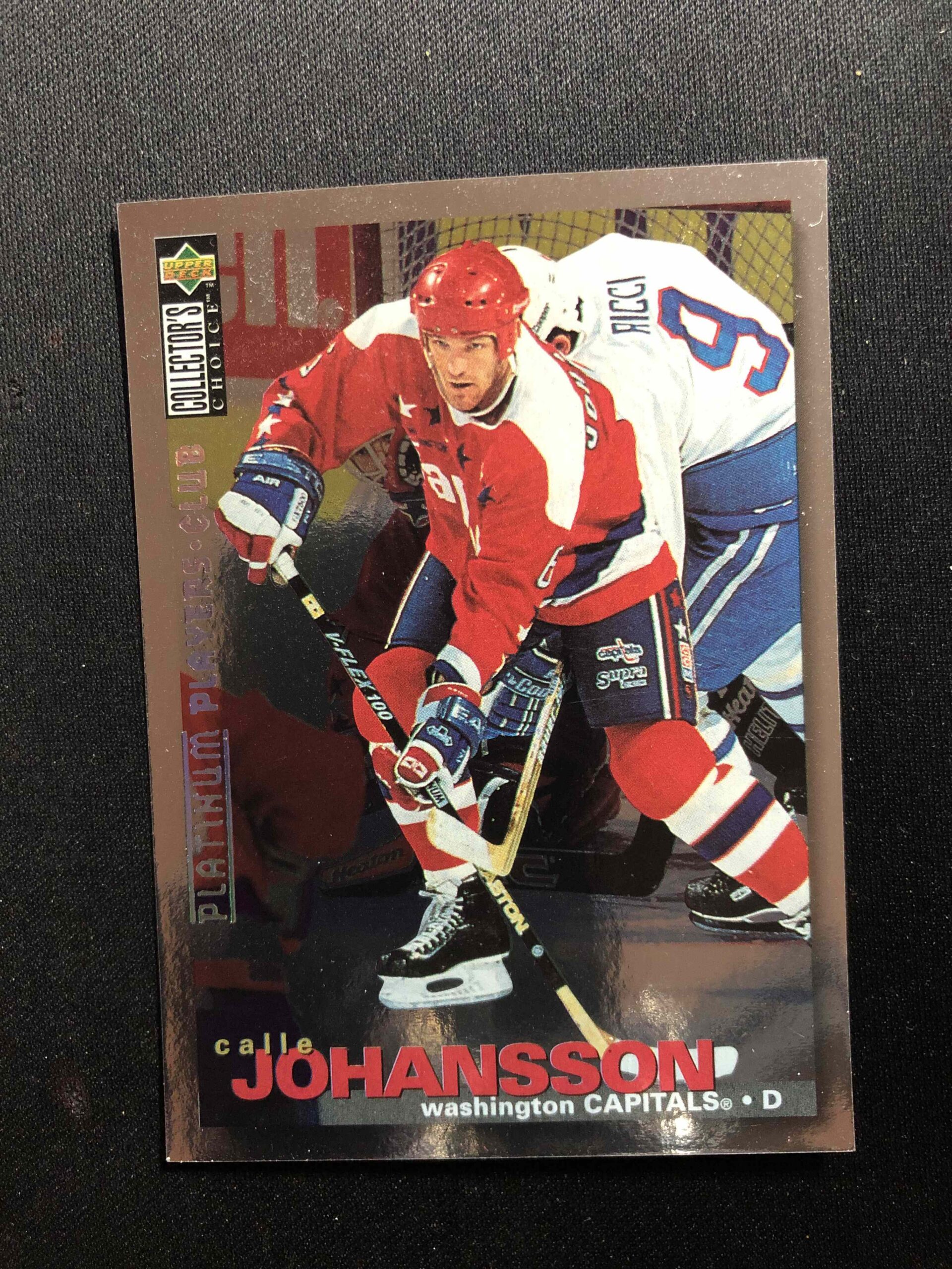 1995/1996 Upper Deck Collectors Choice Platinum Players Club 130 Calle Johansson Paralel