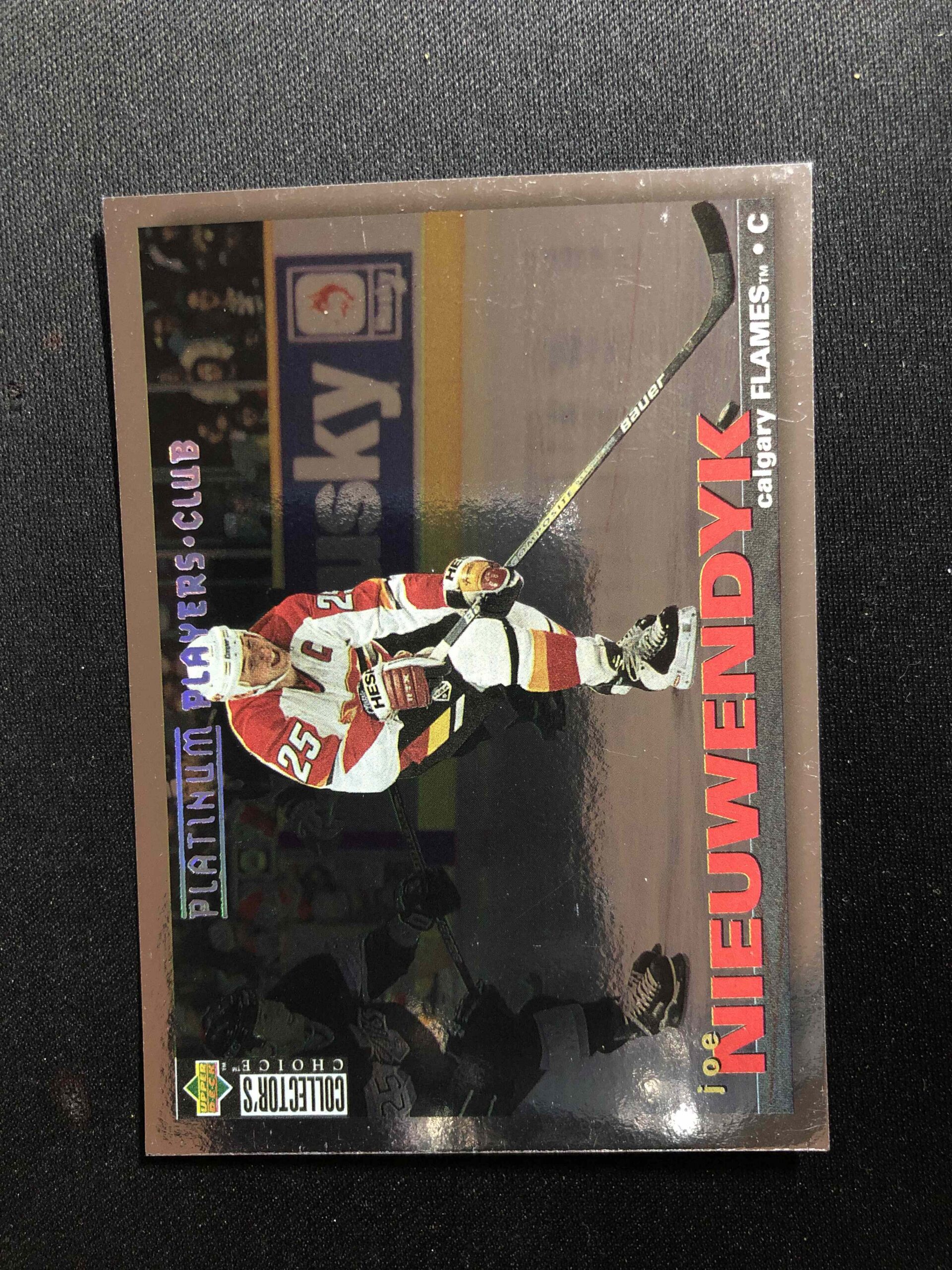 1995/1996 Upper Deck Collectors Choice Platinum Players Club 133 Joe Nieuwendyk Paralel