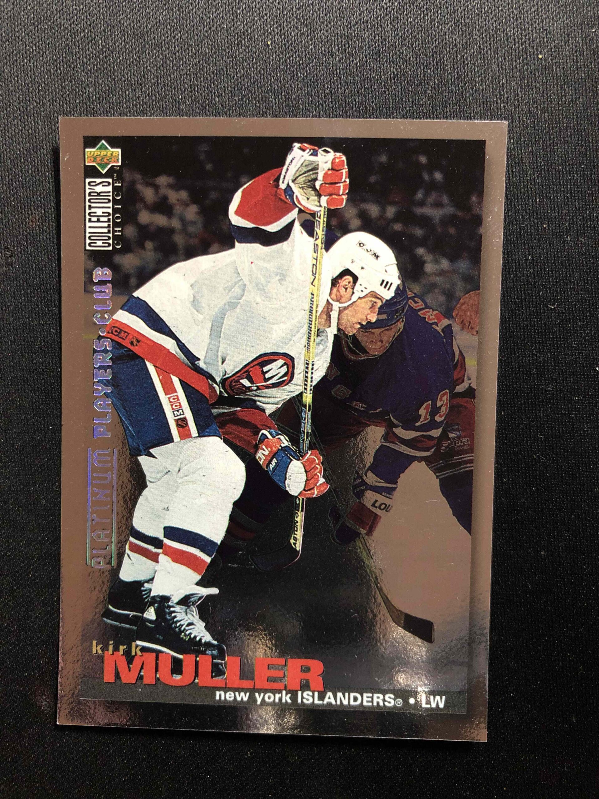 1995/1996 Upper Deck Collectors Choice Platinum Players Club 142 Kirk Muller Paralel