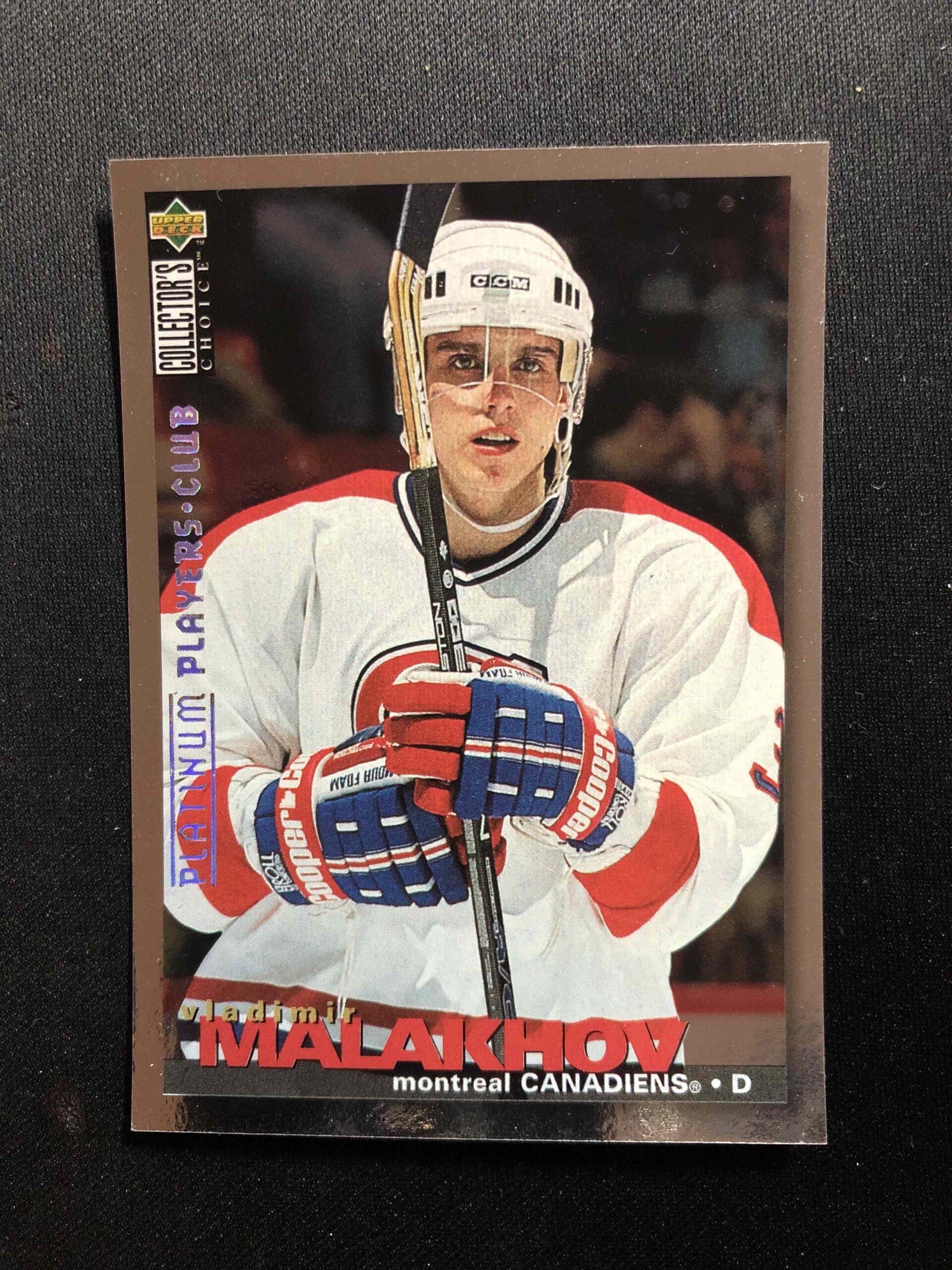 1995/1996 Upper Deck Collectors Choice Platinum Players Club 143 Vladimir Malakhov Paralel