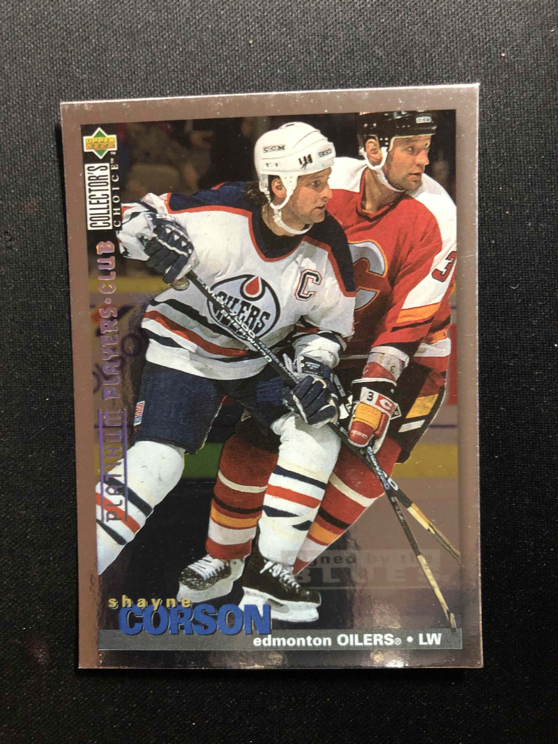 1995/1996 Upper Deck Collectors Choice Platinum Players Club 146 Shayne Corson Paralel