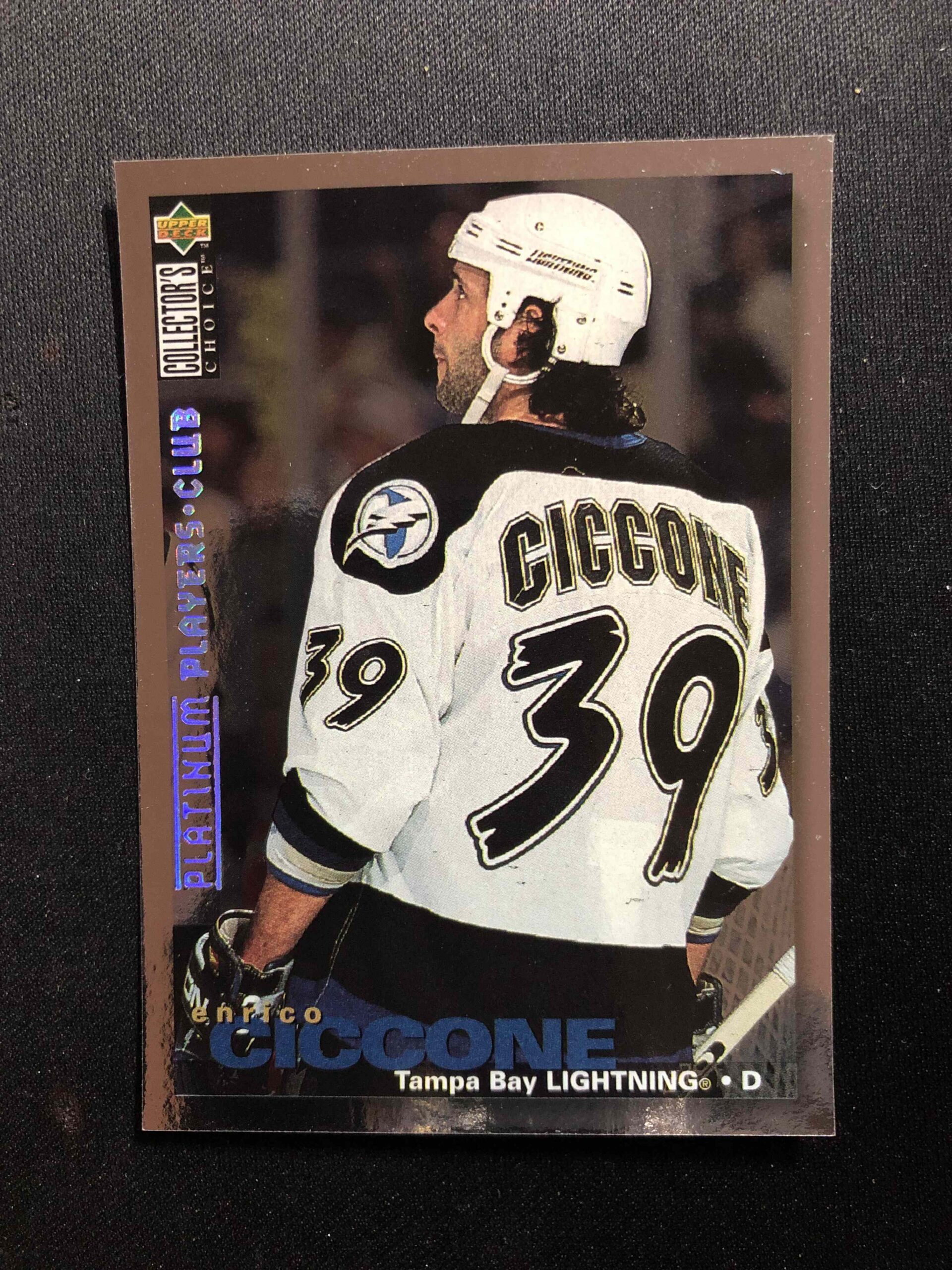 1995/1996 Upper Deck Collectors Choice Platinum Players Club 152 Enrico Ciccone Paralel