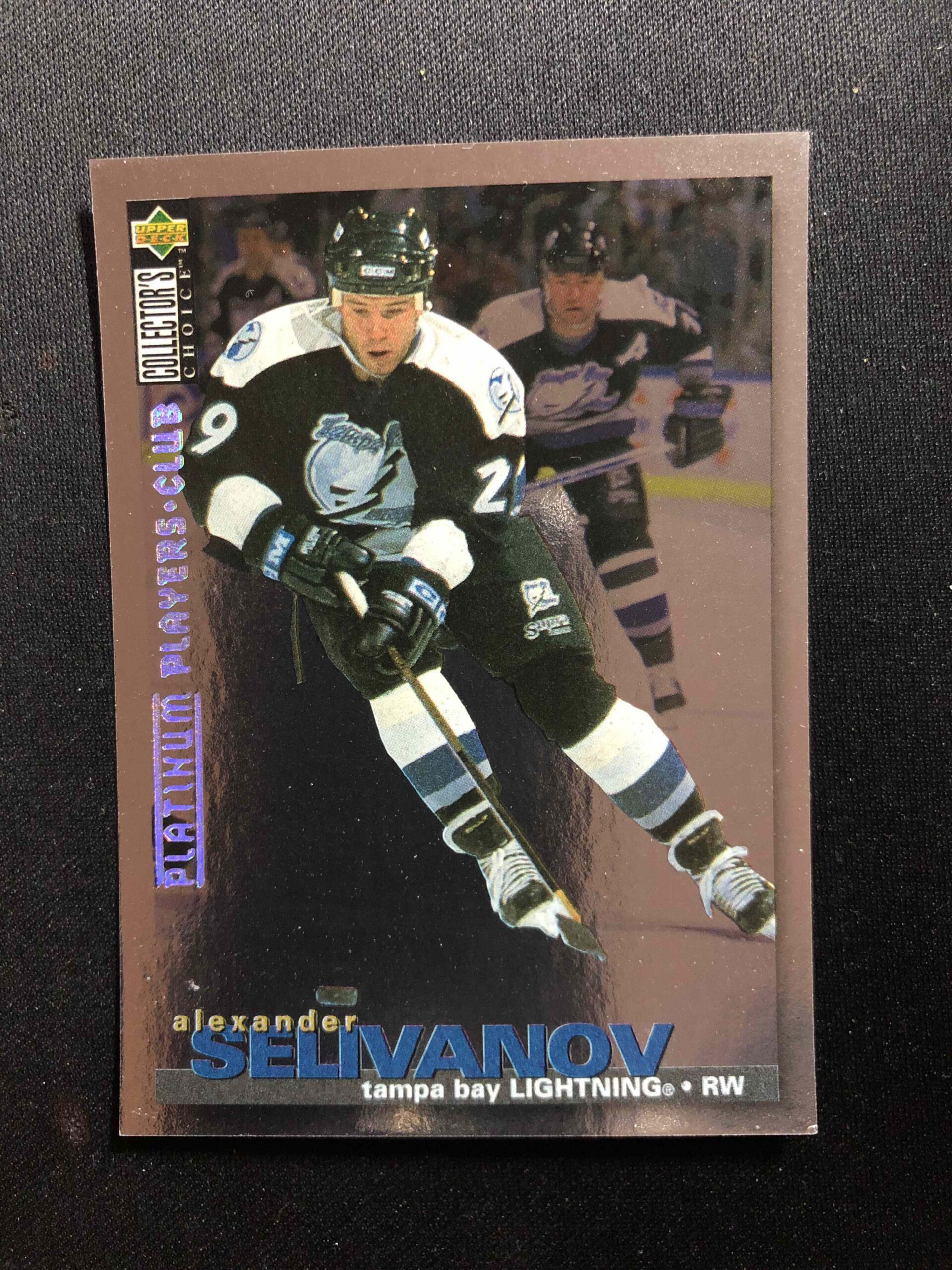 1995/1996 Upper Deck Collectors Choice Platinum Players Club 165 Alexander Selivanov Paralel