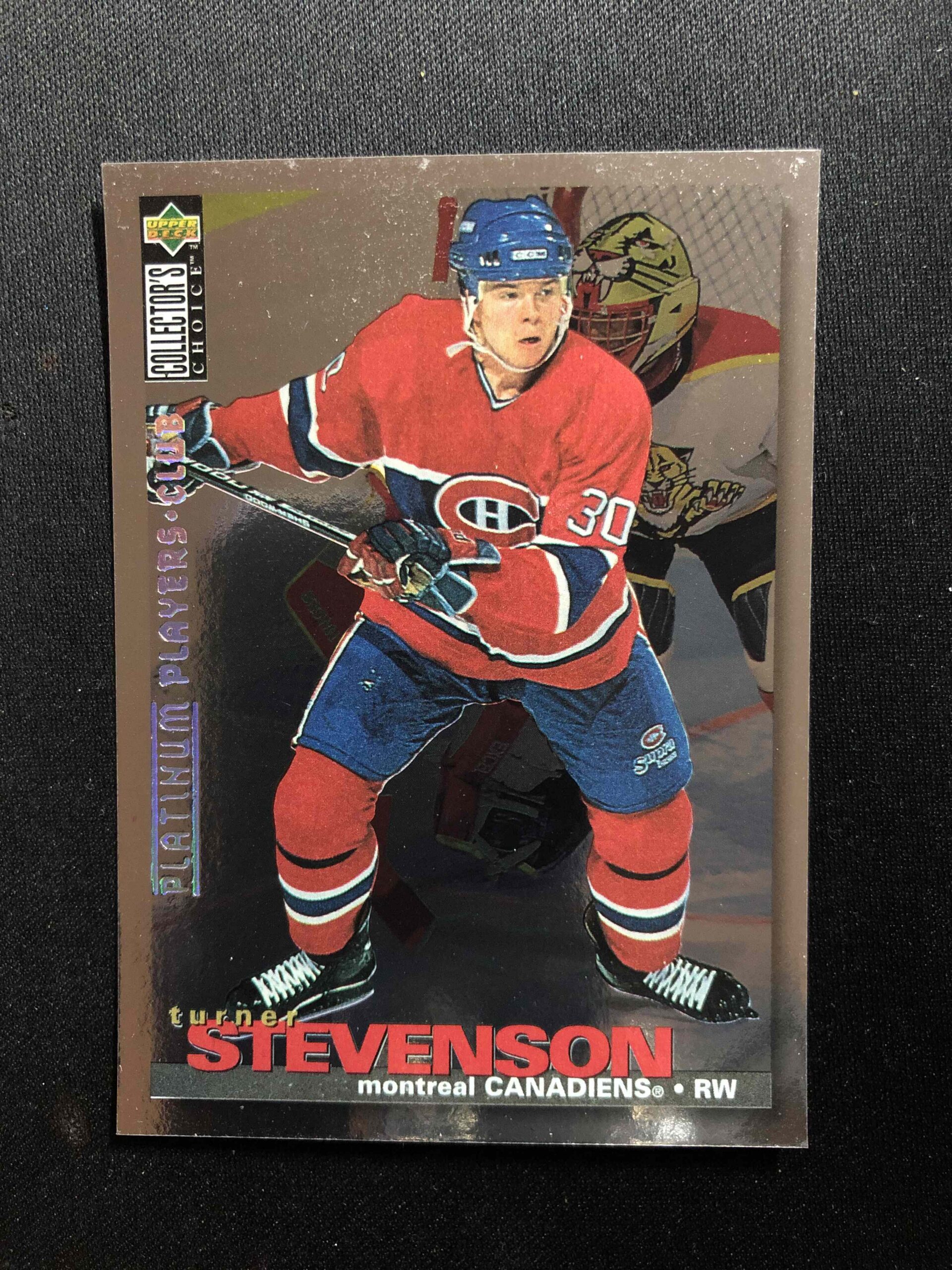 1995/1996 Upper Deck Collectors Choice Platinum Players Club 167 Turner Stevenson Paralel