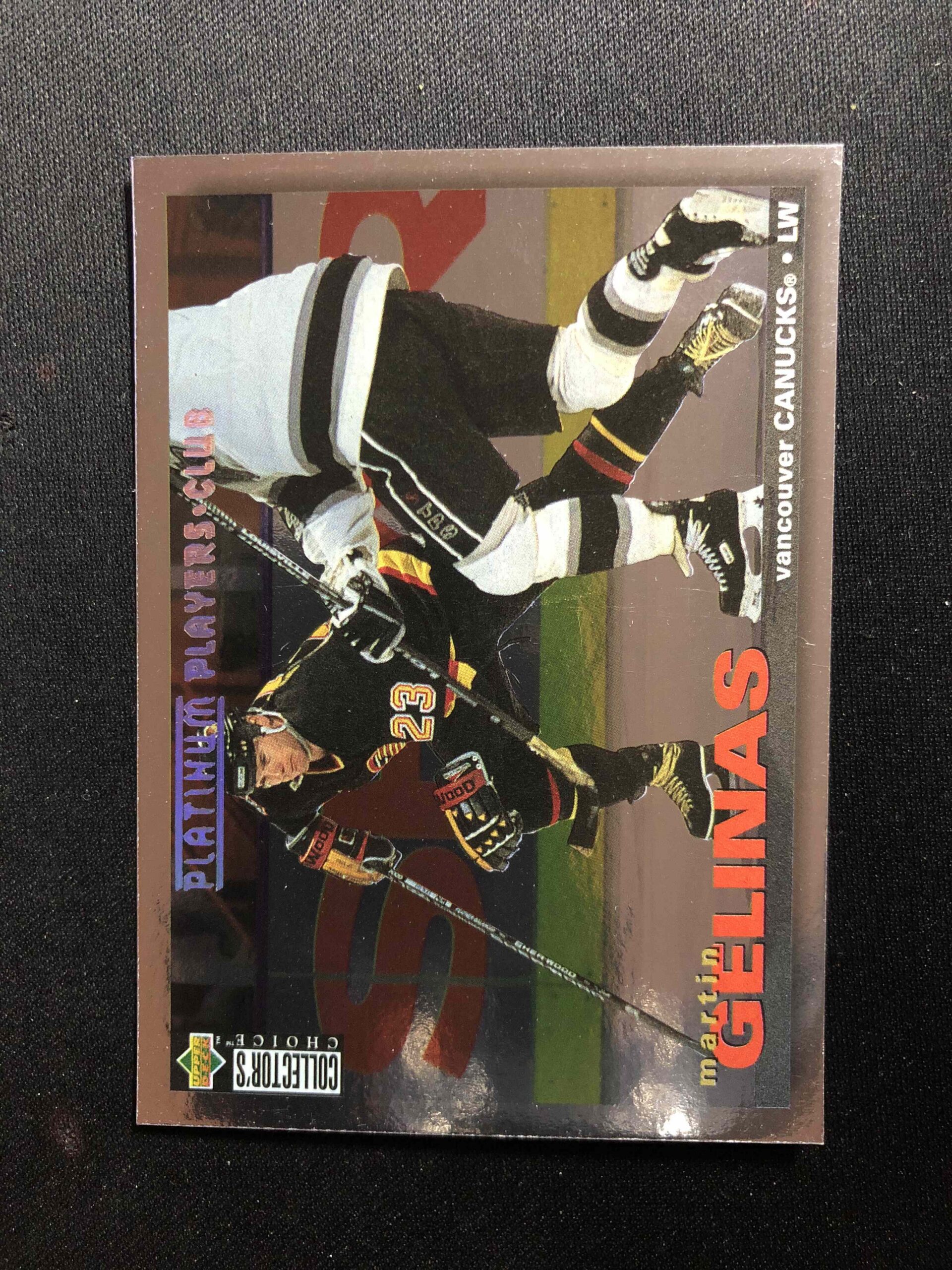 1995/1996 Upper Deck Collectors Choice Platinum Players Club 176 Martin Gelinas Paralel