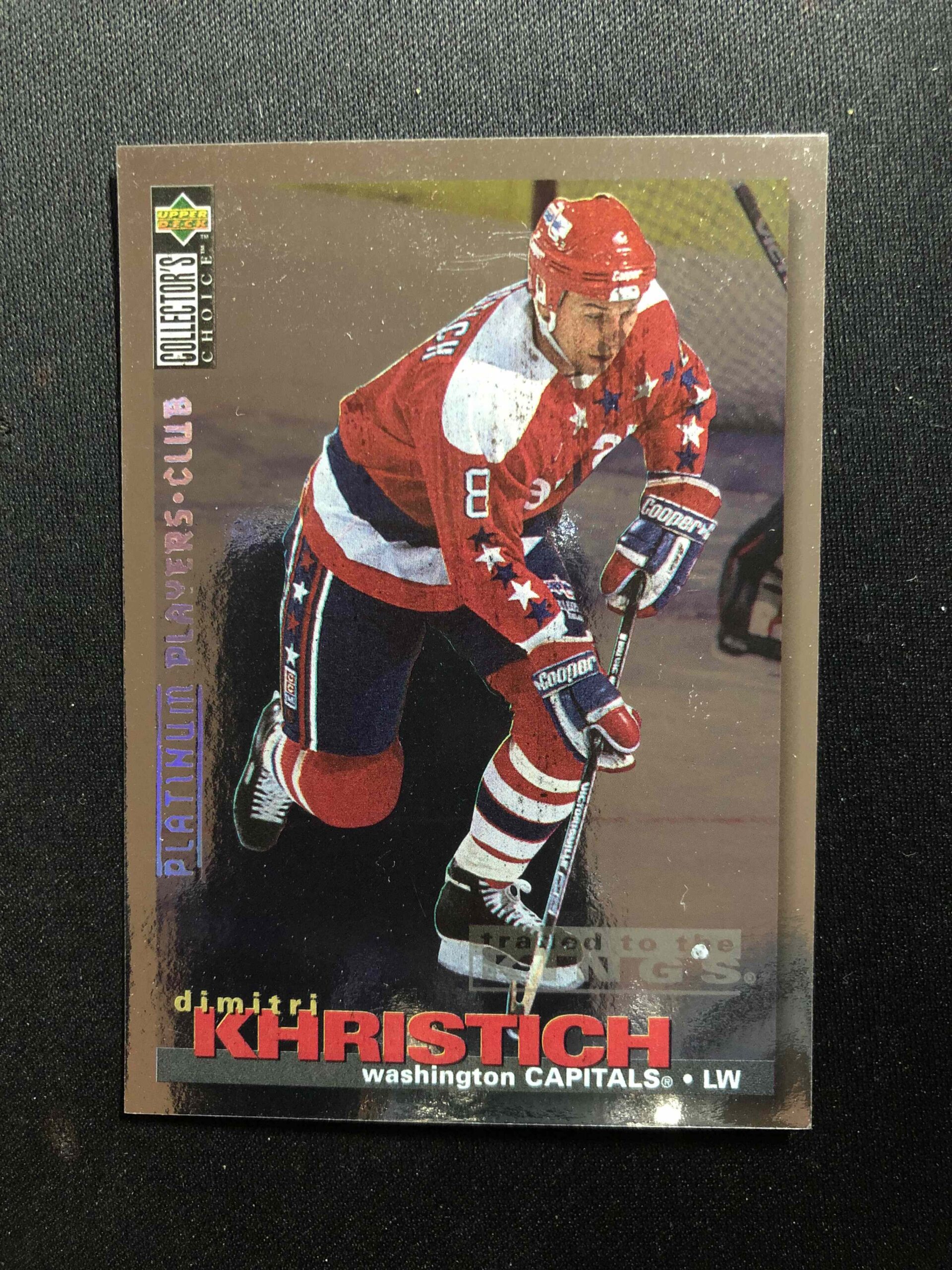 1995/1996 Upper Deck Collectors Choice Platinum Players Club 183 Dimitri Khristich Paralel