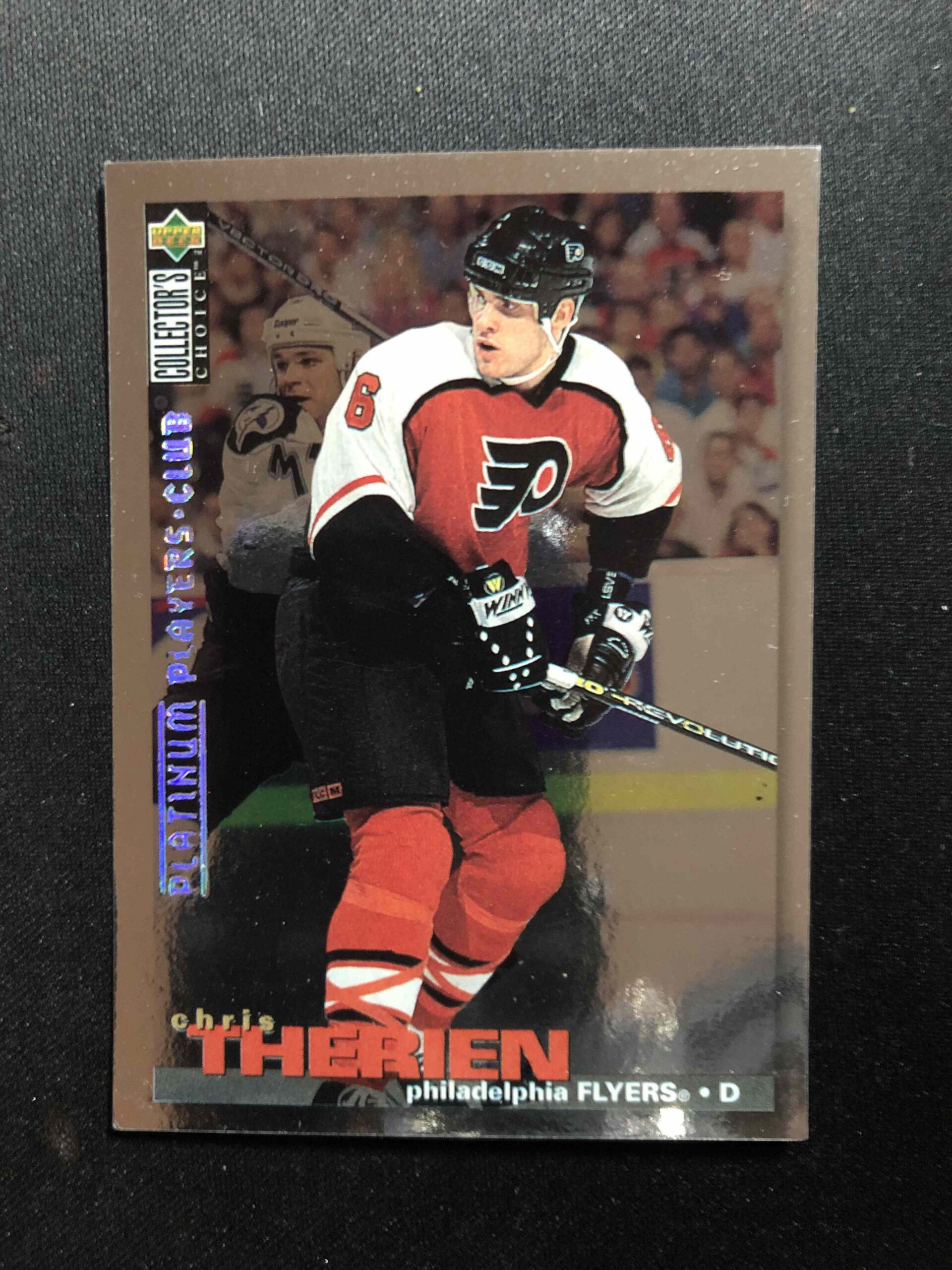 1995/1996 Upper Deck Collectors Choice Platinum Players Club 184 Chris Therien Paralel