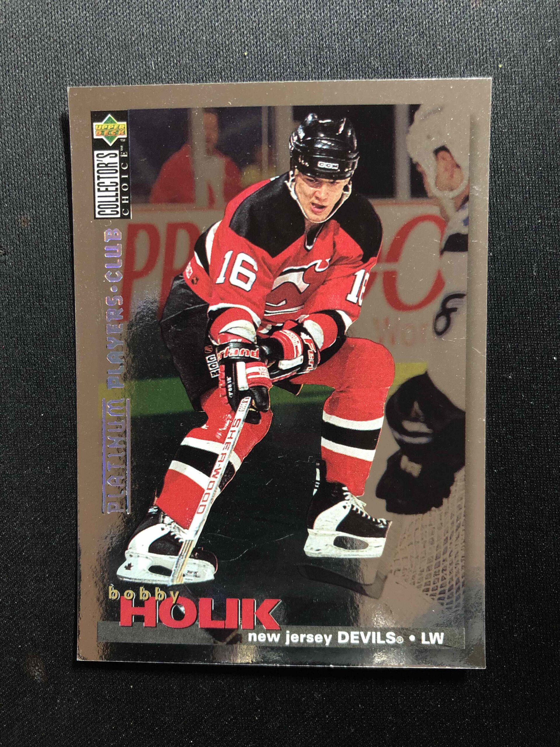 1995/1996 Upper Deck Collectors Choice Platinum Players Club 185 Bobby Holik Paralel