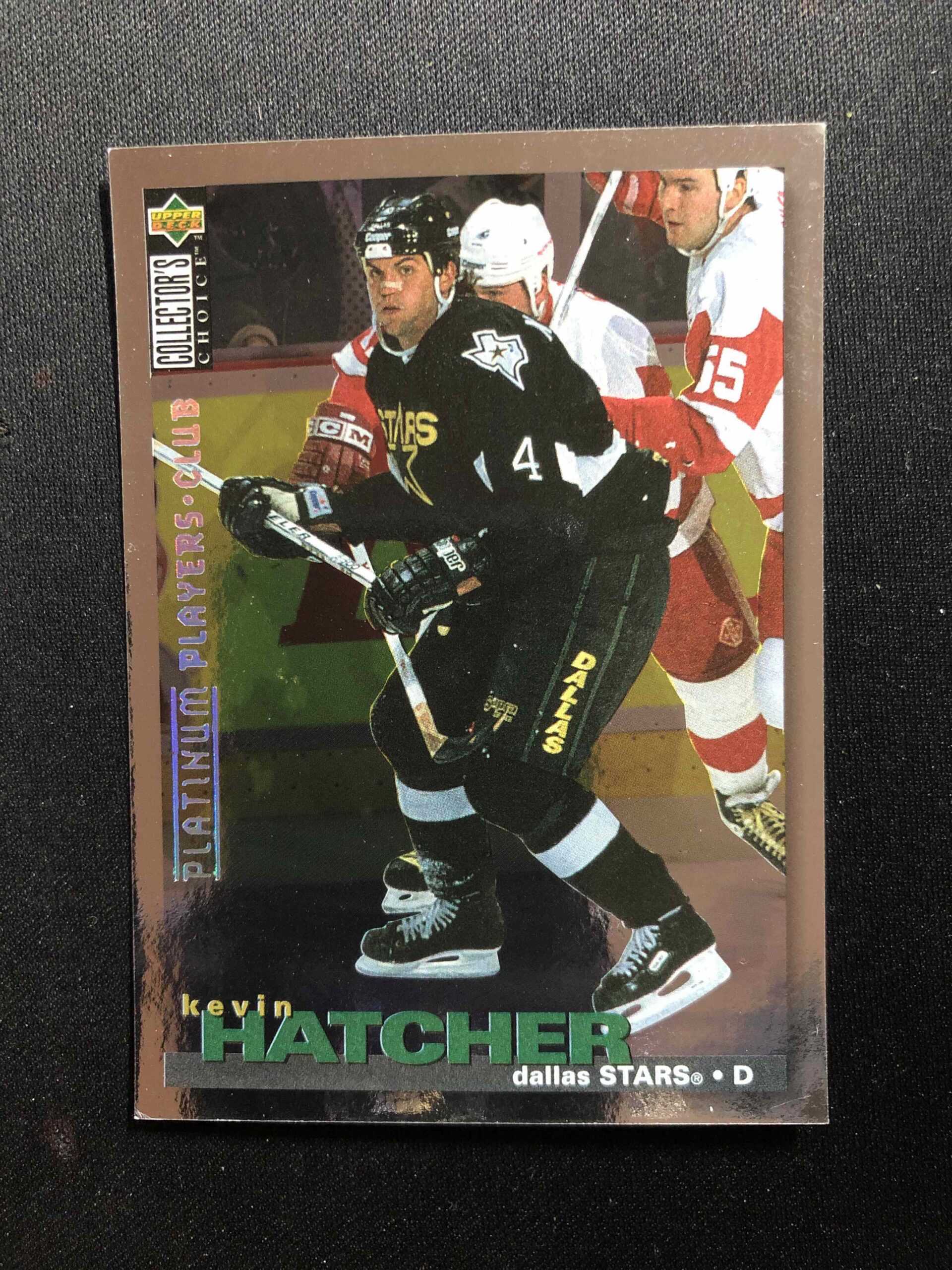 1995/1996 Upper Deck Collectors Choice Platinum Players Club 186 Kevin Hatcher Paralel