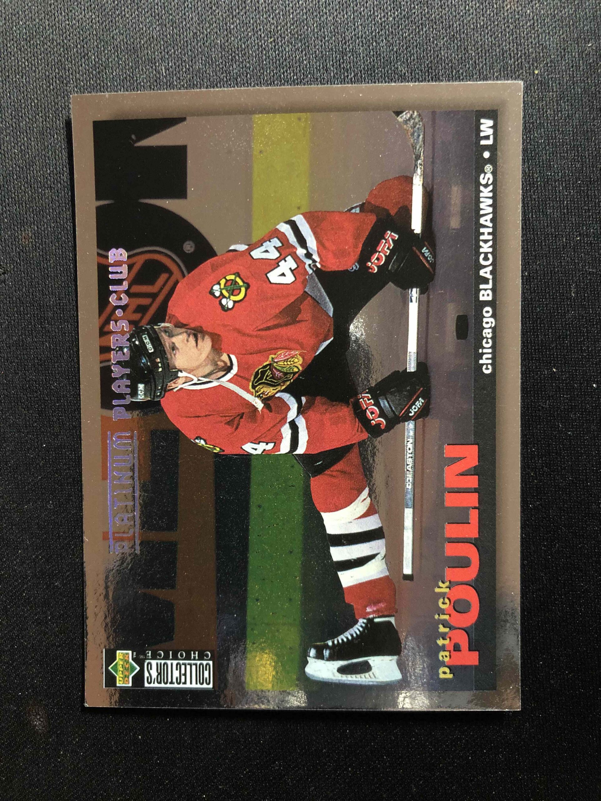 1995/1996 Upper Deck Collectors Choice Platinum Players Club 187 Patrick Poulin Paralel