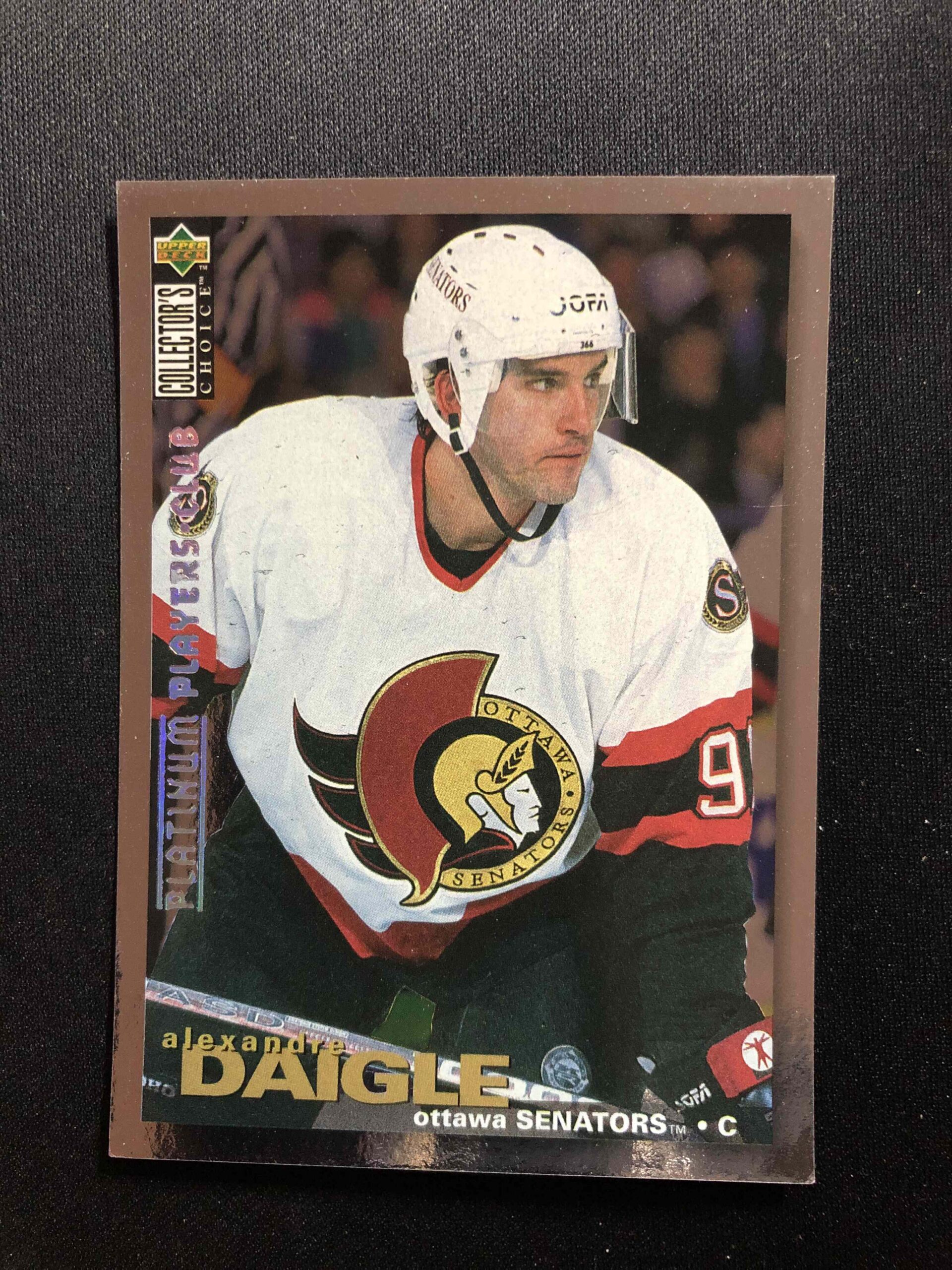 1995/1996 Upper Deck Collectors Choice Platinum Players Club 208 Alexandre Daigle Paralel