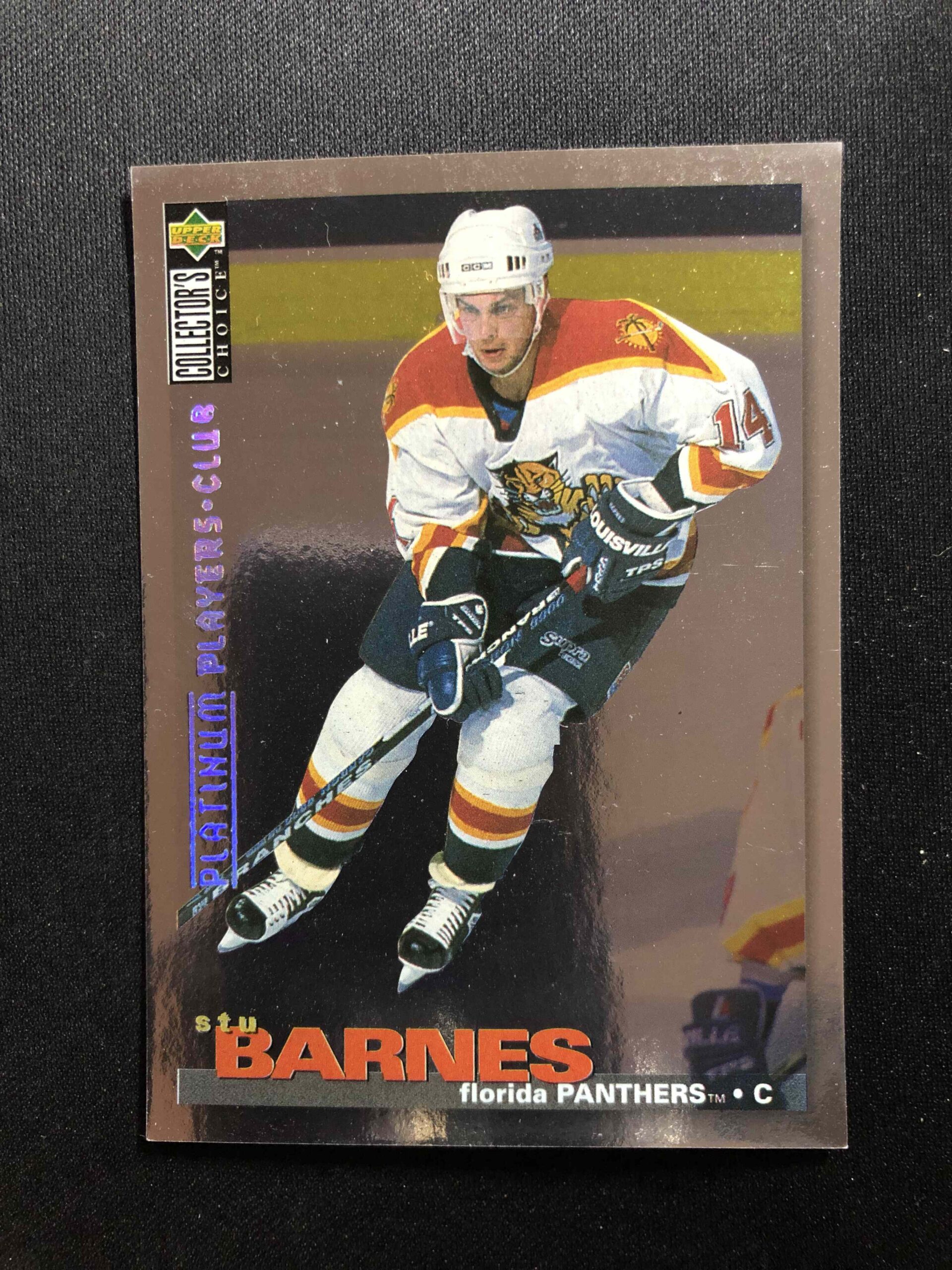 1995/1996 Upper Deck Collectors Choice Platinum Players Club 209 Stu Barnes Paralel