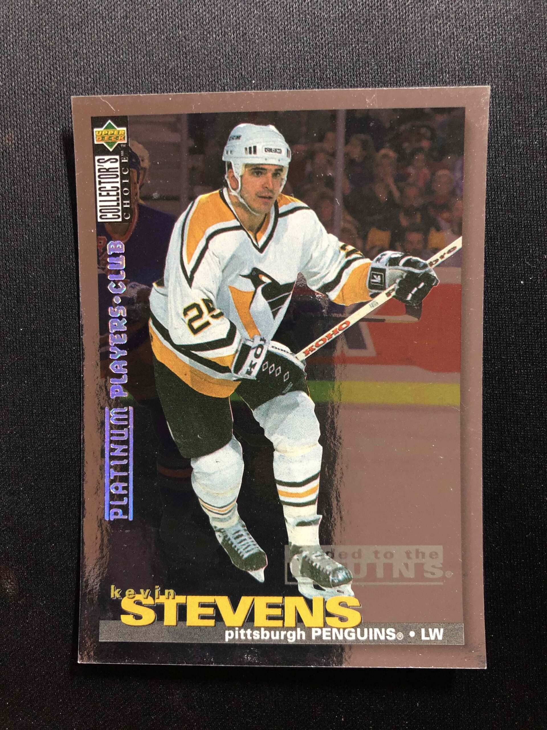 1995/1996 Upper Deck Collectors Choice Platinum Players Club 219 Kevin Stevens Paralel