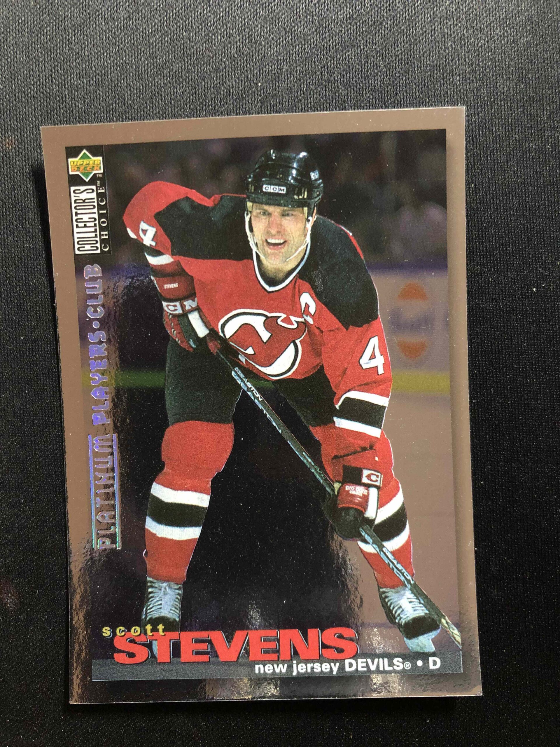 1995/1996 Upper Deck Collectors Choice Platinum Players Club 223 Scott Stevens Paralel