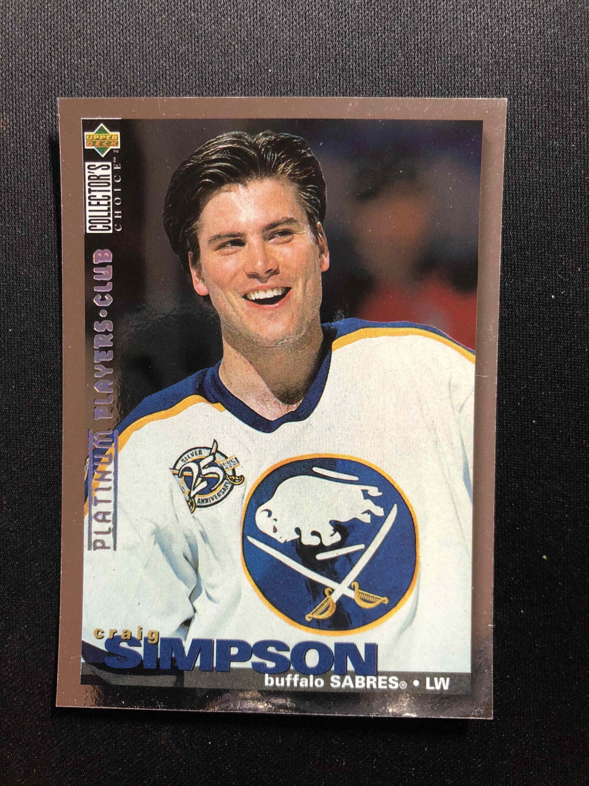 1995/1996 Upper Deck Collectors Choice Platinum Players Club 231 Craig Simpson Paralel