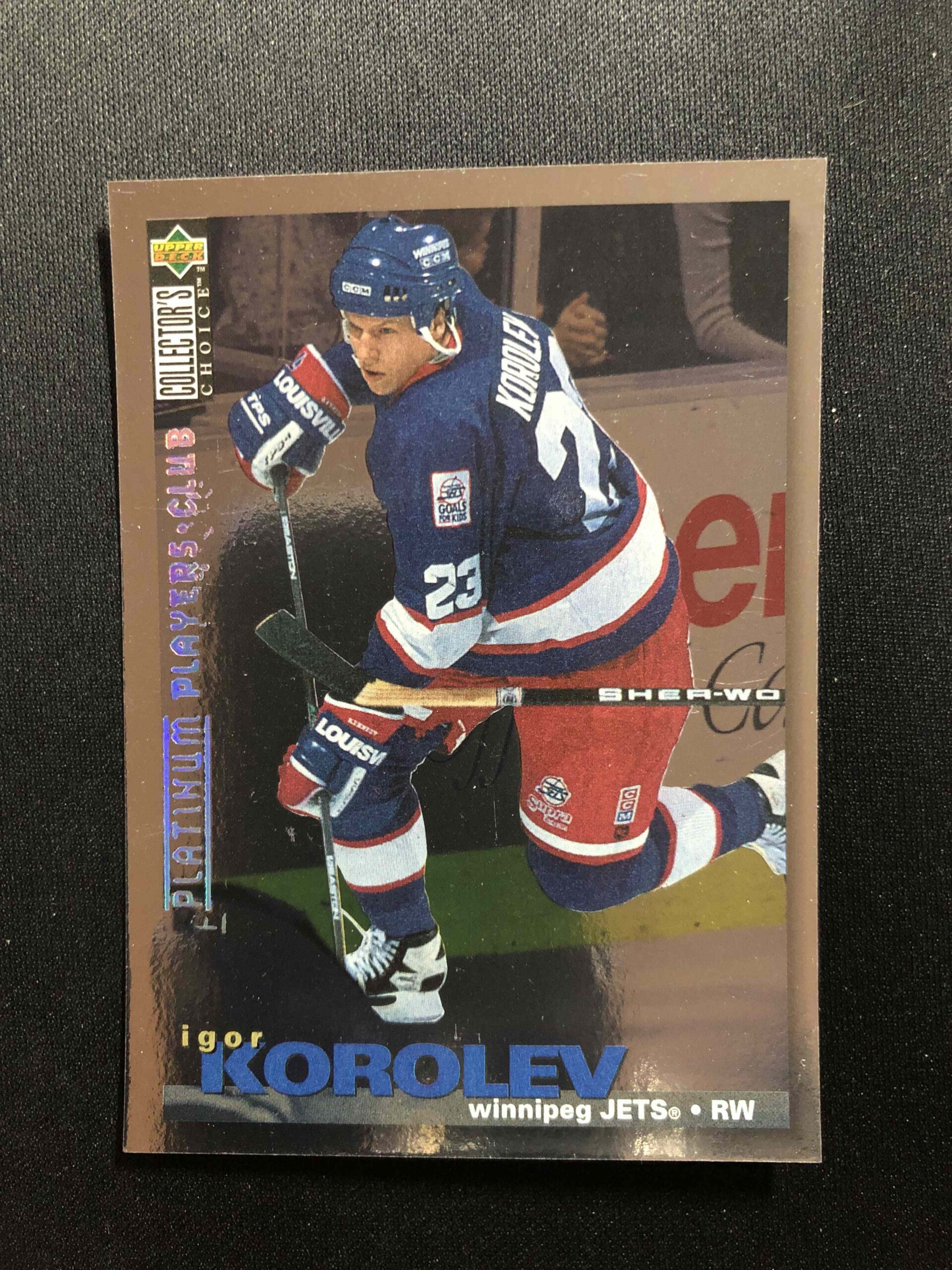 1995/1996 Upper Deck Collectors Choice Platinum Players Club 257 Igor Korolev Paralel