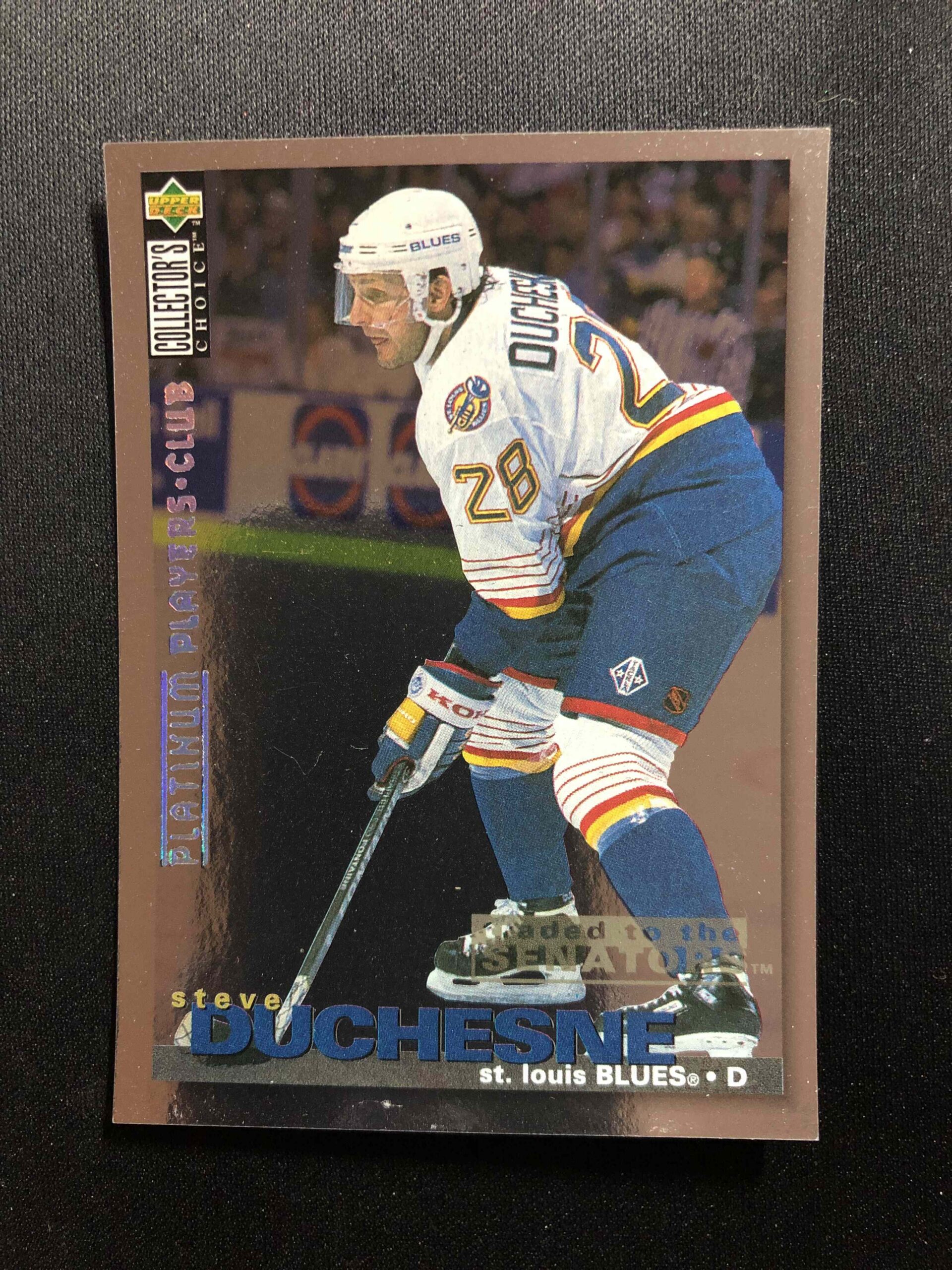 1995/1996 Upper Deck Collectors Choice Platinum Players Club 279 Steve Duchesne Paralel
