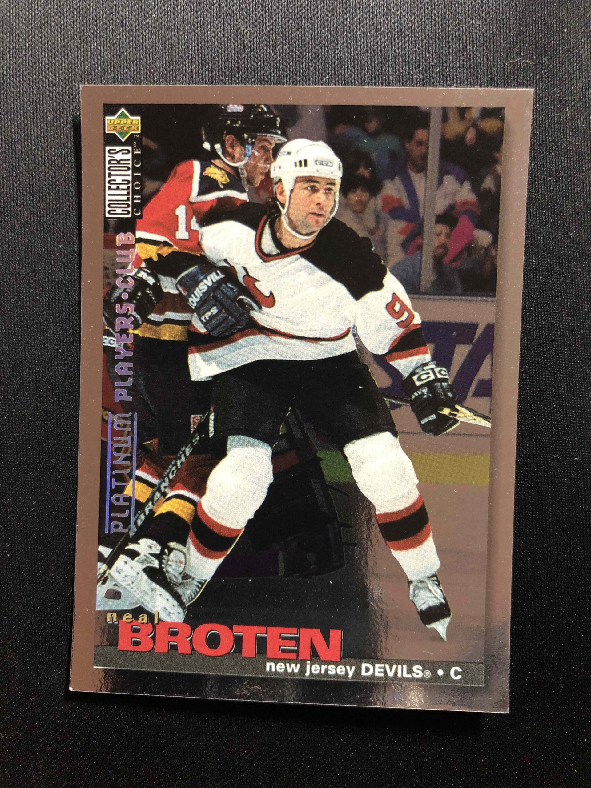 1995/1996 Upper Deck Collectors Choice Platinum Players Club 285 Neal Broten Paralel