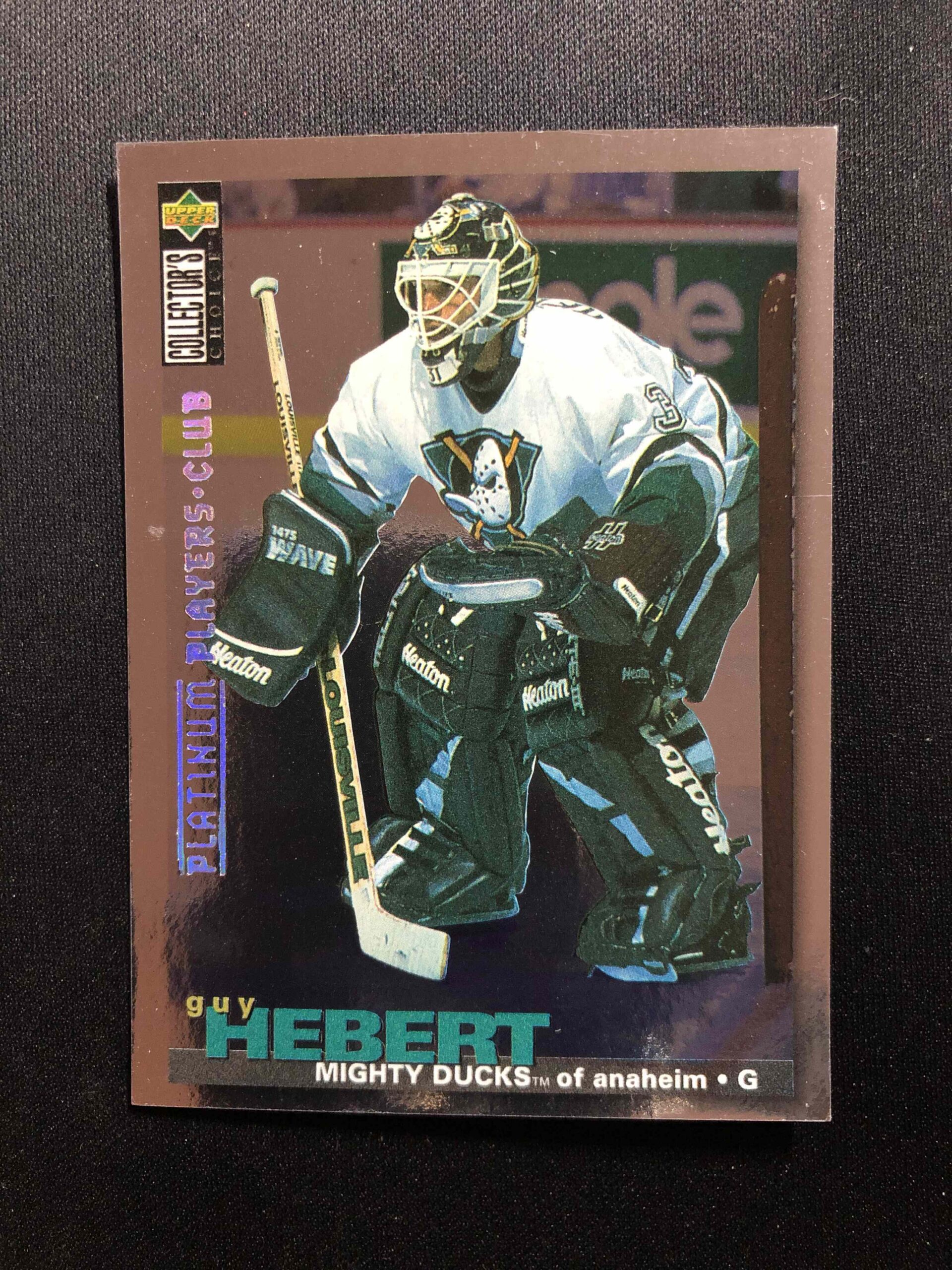 1995/1996 Upper Deck Collectors Choice Platinum Players Club 287 Guy Hebert Paralel