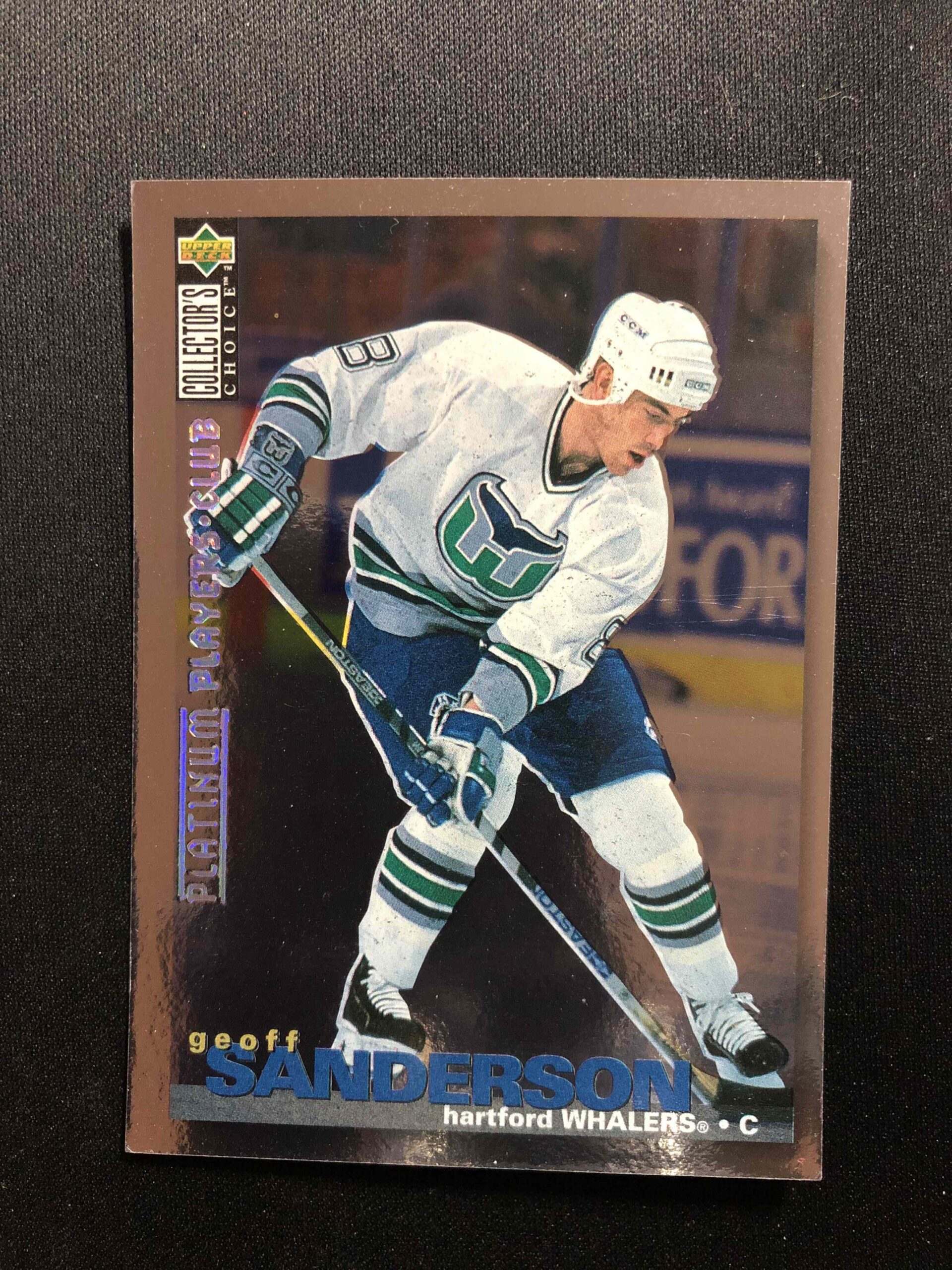 1995/1996 Upper Deck Collectors Choice Platinum Players Club 293 Geoff Sanderson Paralel
