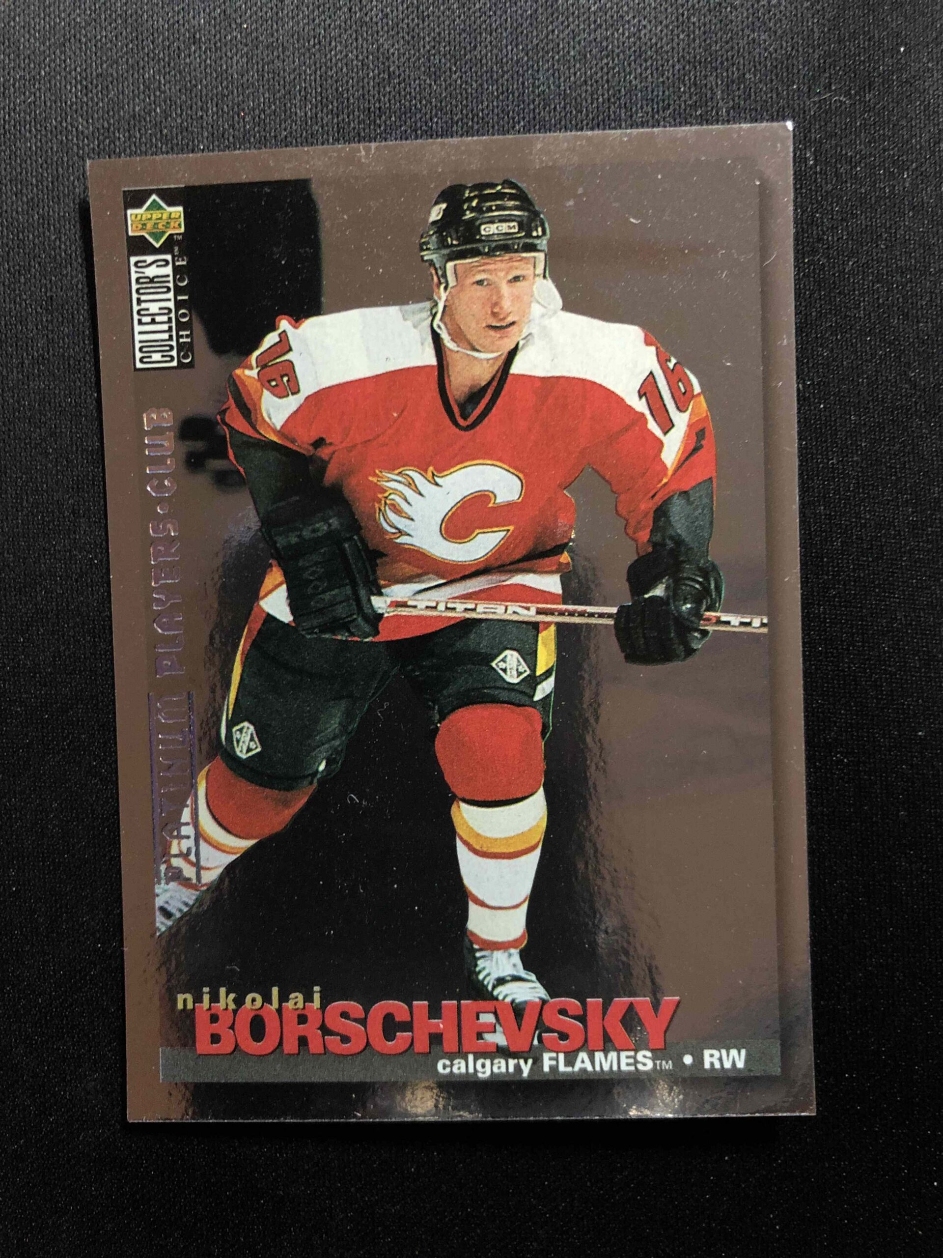 1995/1996 Upper Deck Collectors Choice Platinum Players Club 300 Nikolai Borschevsky Paralel