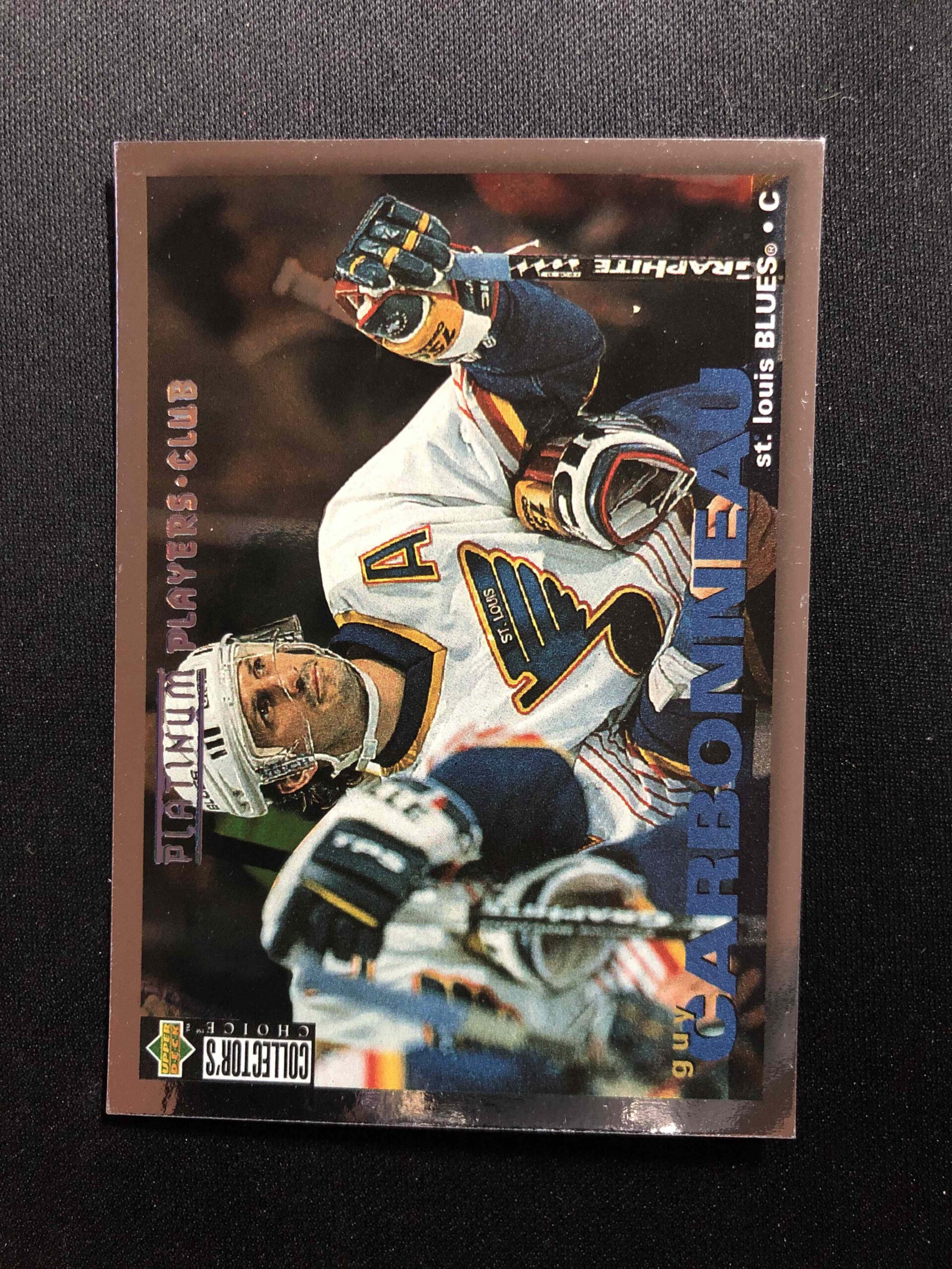 1995/1996 Upper Deck Collectors Choice Platinum Players Club 302 Guy Carbonneau Paralel