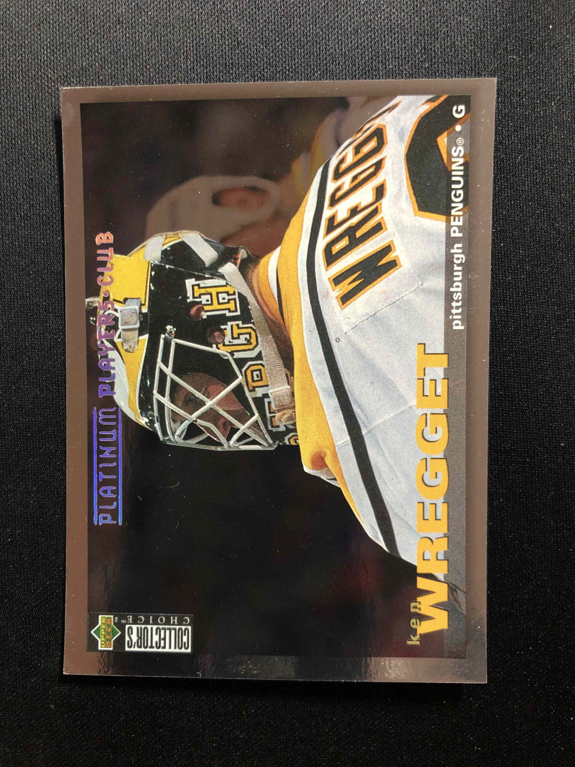 1995/1996 Upper Deck Collectors Choice Platinum Players Club 314 Ken Wregget Paralel