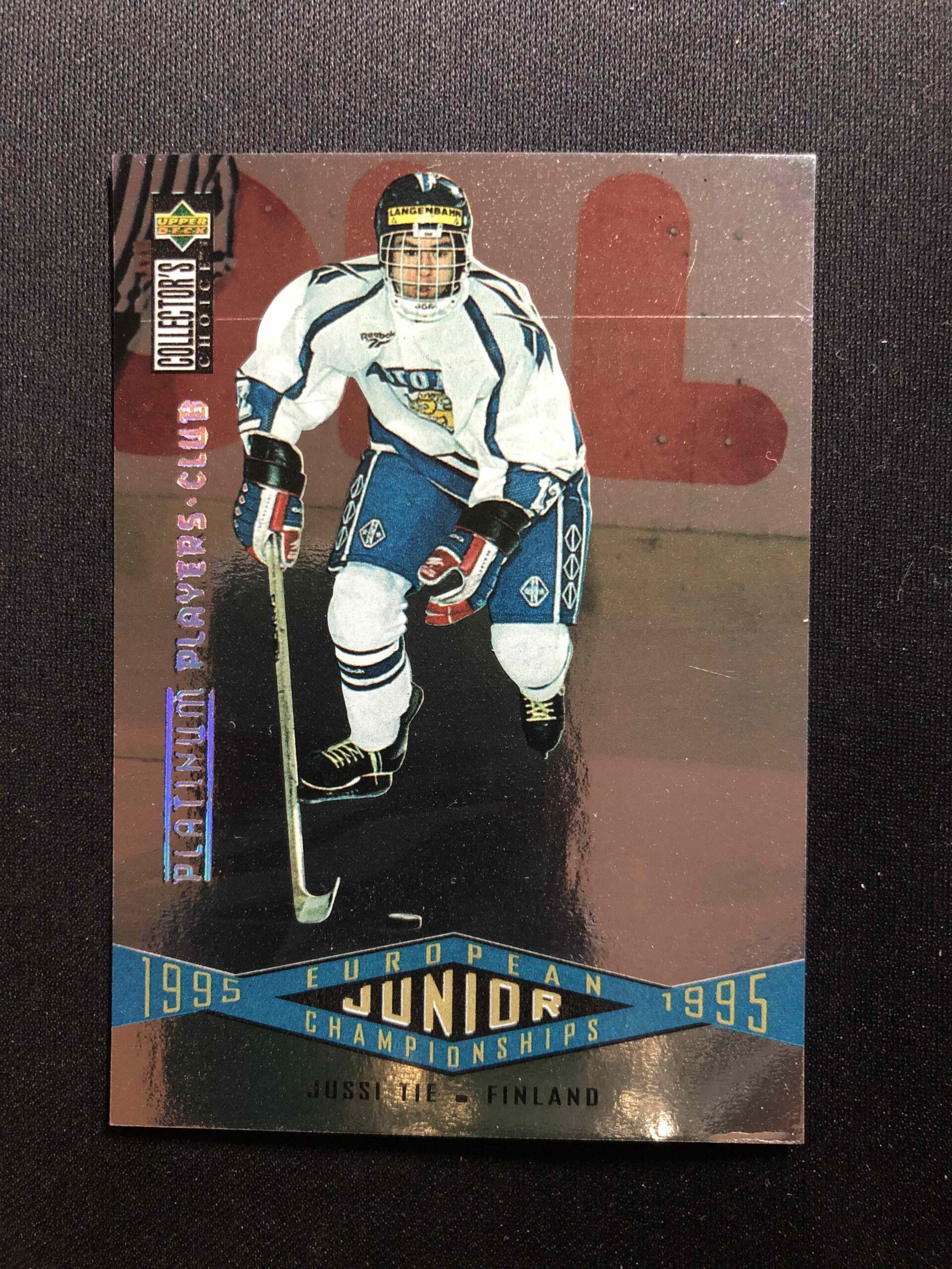1995/1996 Upper Deck Collectors Choice Platinum Players Club 325 Jussi Tie Paralel
