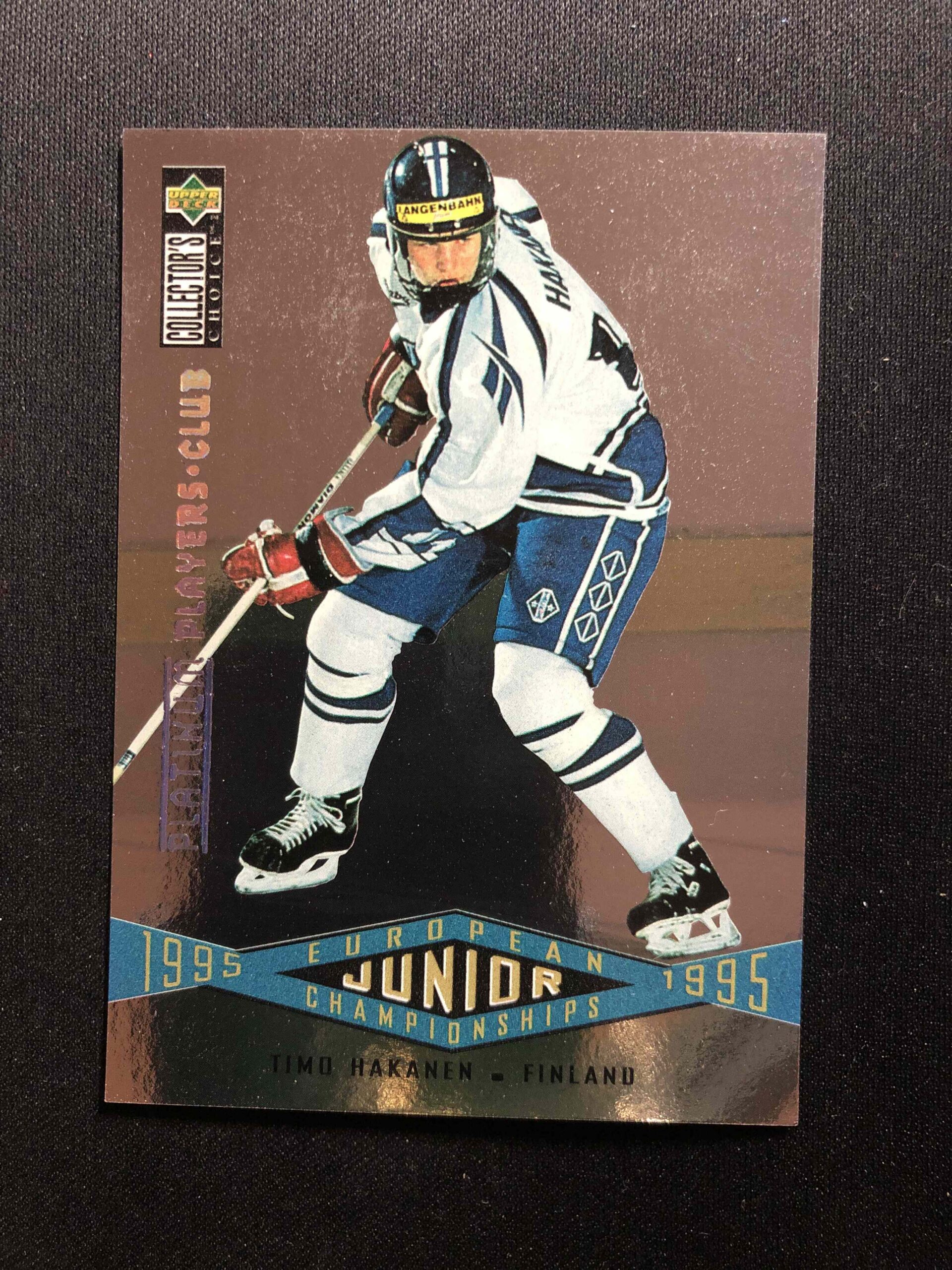 1995/1996 Upper Deck Collectors Choice Platinum Players Club 327 Timo Hakanen Paralel