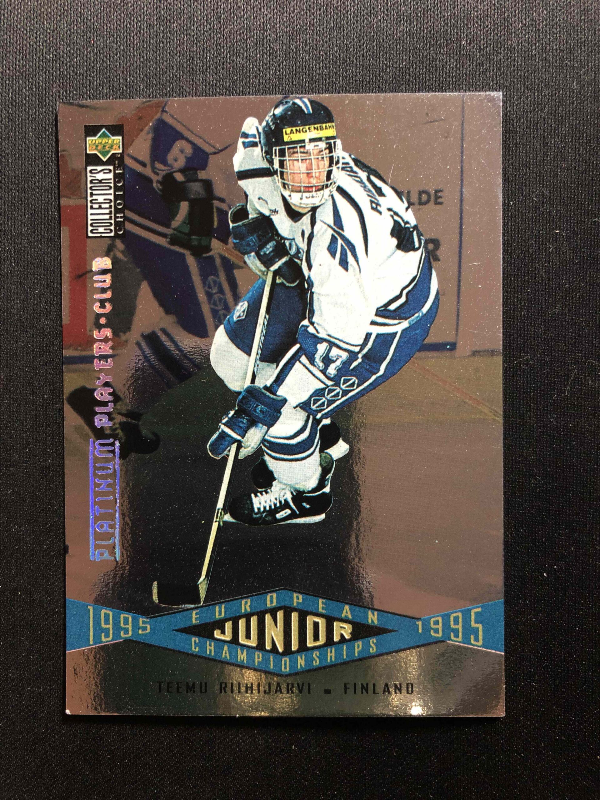 1995/1996 Upper Deck Collectors Choice Platinum Players Club 331 Teemu Riihijarvi Paralel