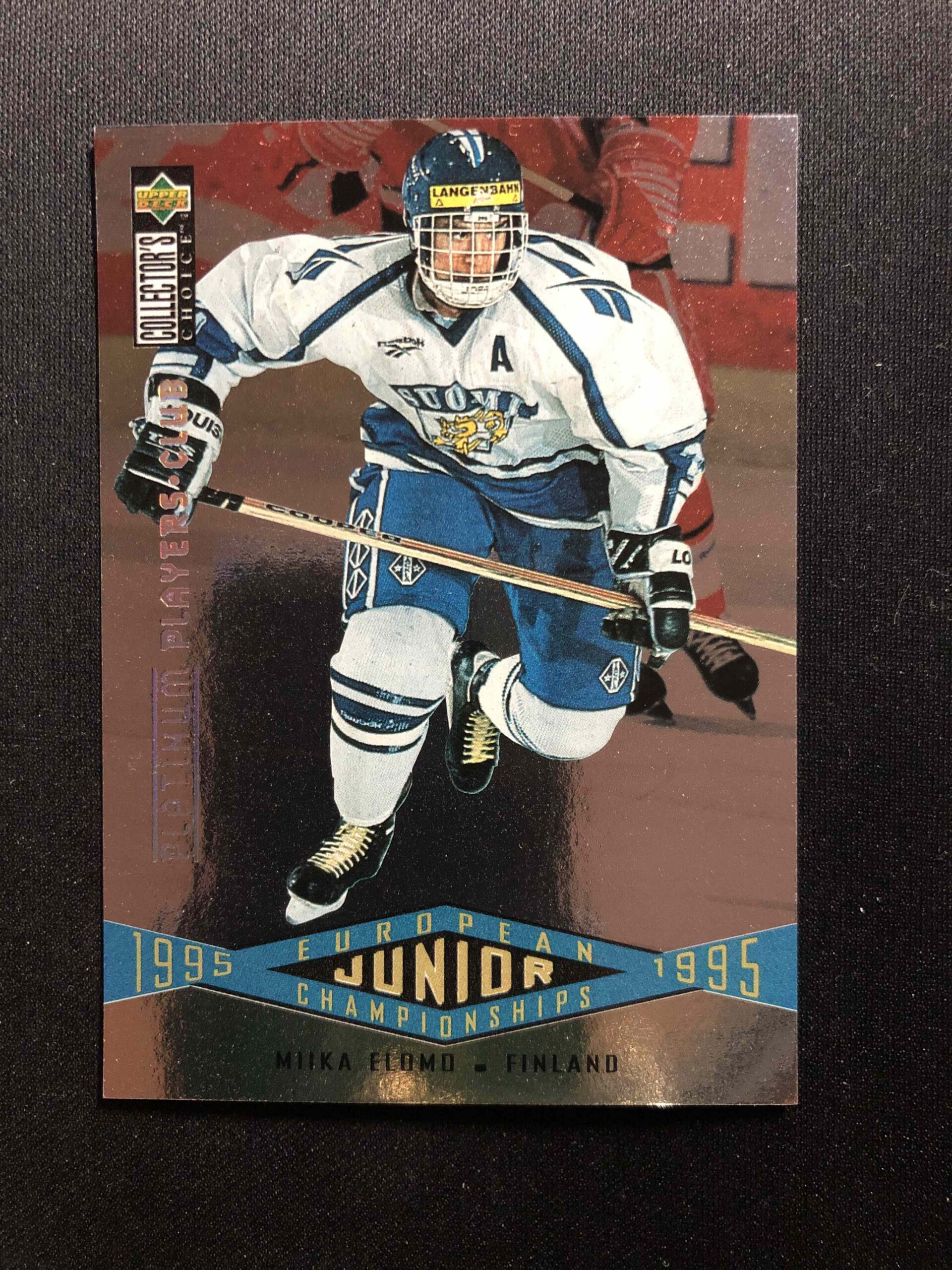 1995/1996 Upper Deck Collectors Choice Platinum Players Club 333 Miika Elomo Paralel