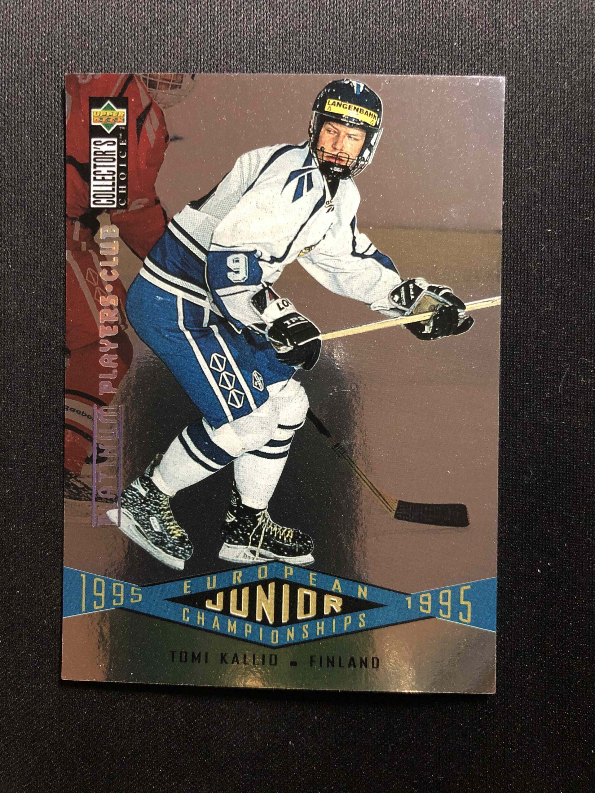 1995/1996 Upper Deck Collectors Choice Platinum Players Club 334 Tomi Kallio Paralel
